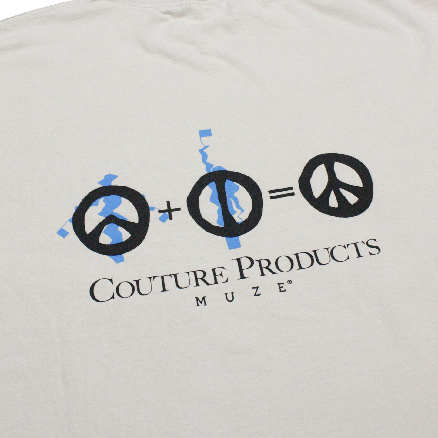 MUZE BLACK LABEL -【MUZE PEACE GARMENT DYE T-SHIRT(CEMENT)】ミューズ ピース ガーメントダイ Tシャツ セメント