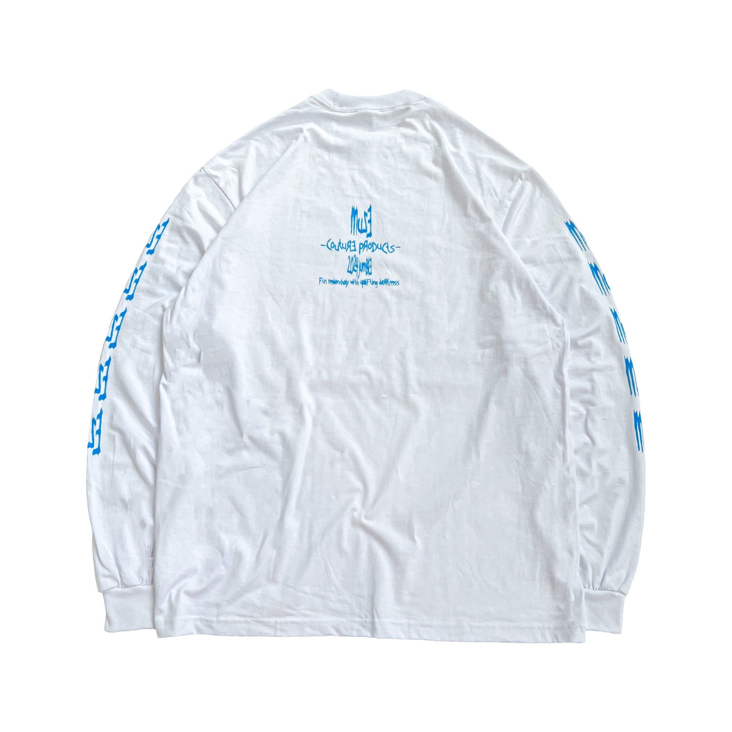 MUZE BLACK LABEL -【MUZE JUMBLE LONG SLEEVE T-SH(WHITE)】ミューズ ロングスリーブ Tシャツ ホワイト
