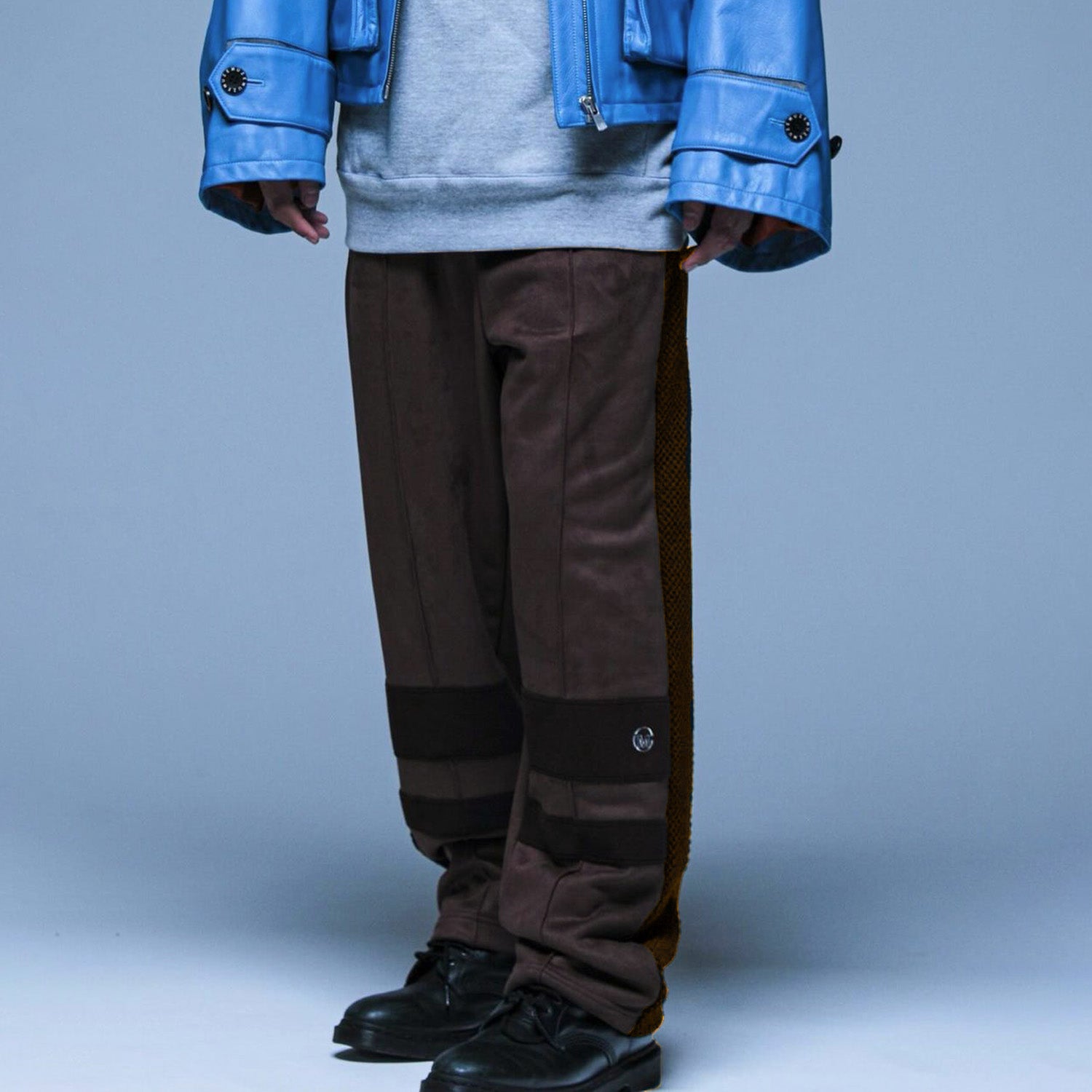 MUZE TURQUOISE LABEL - SWITCHING TRACK PANTS(BROWN)ミューズ トラック パンツ ブラウン