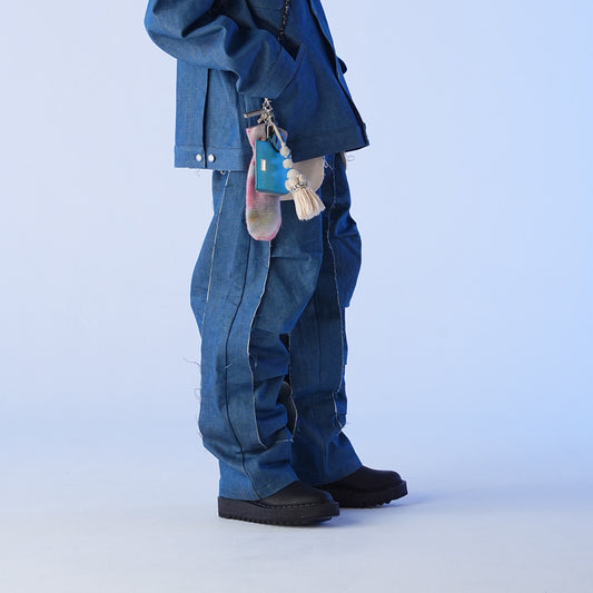 MUZE TURQUOISE LABEL - DENIM 3D TROUSERS(INDIGO) ミューズ デニム トラウザーズ インディゴ