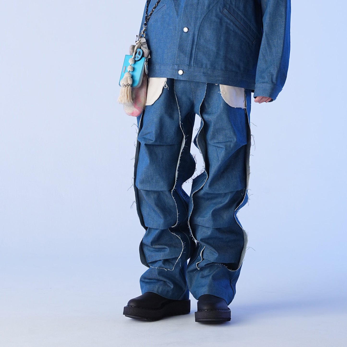 MUZE TURQUOISE LABEL - DENIM 3D TROUSERS(INDIGO) ミューズ デニム トラウザーズ インディゴ