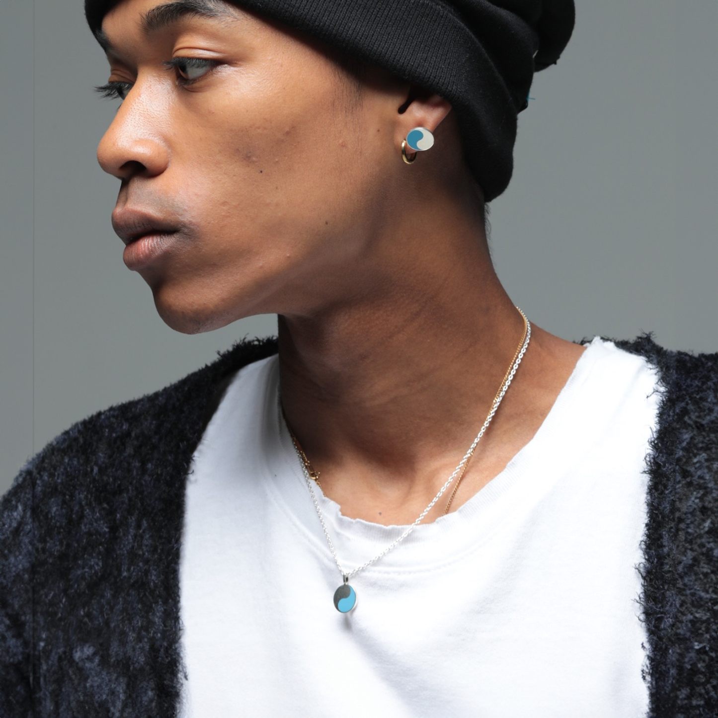 MUZE TURQUOISE LABEL - ×ACE by morizane yin yang necklace ミューズ エースバイモリザネ インヤンネックレス シルバー ターコイズ