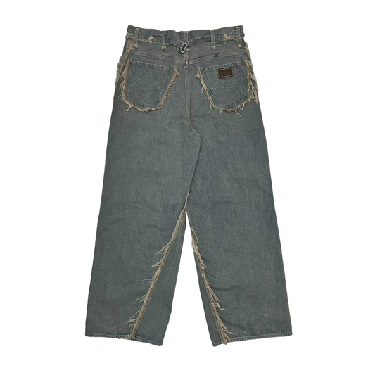 MINUS -【Cut&Slash Twist Lot.20603T(DUST SAX)】マイナス カット スラッシュシーム パンツ 児島デニム ダストサックス