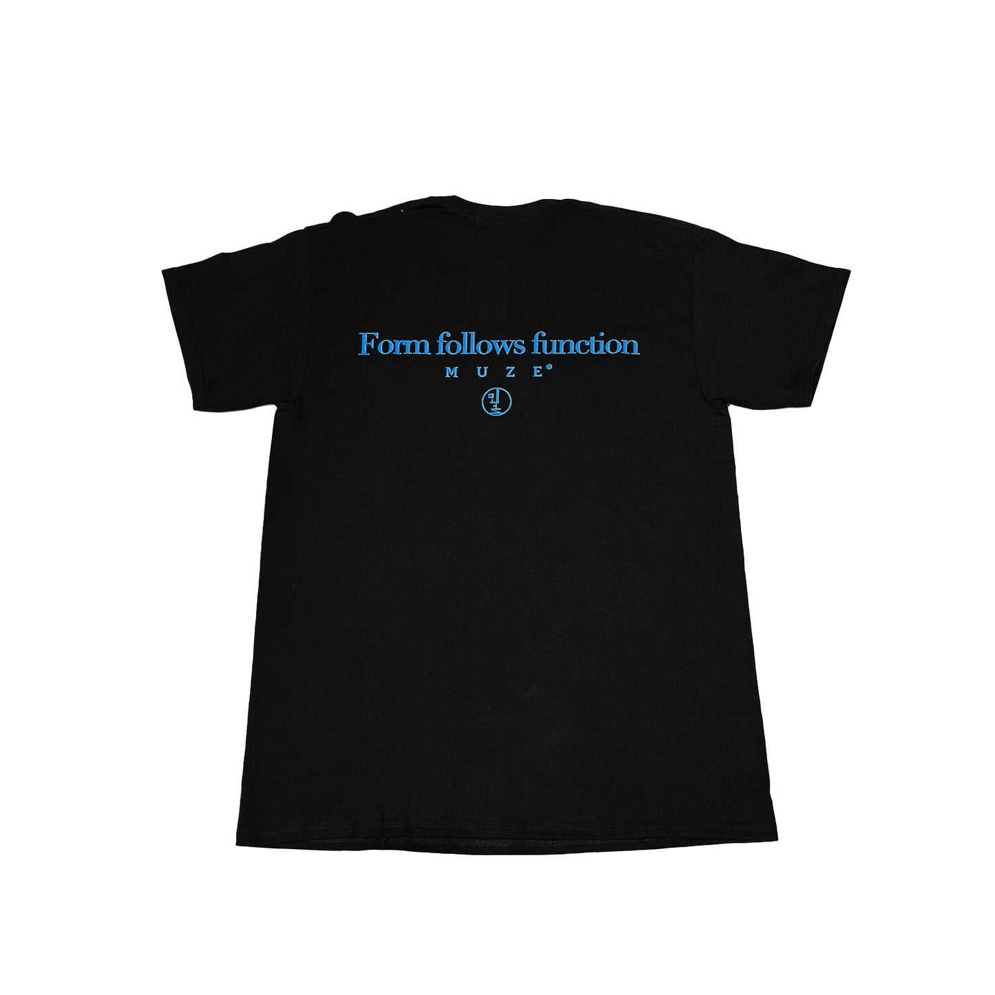 MUZE BLACK LABEL -【Less is more T-SH(BLACK×TURQUOISE)】ミューズ レスイズモア Tシャツ ブラック ターコイズ