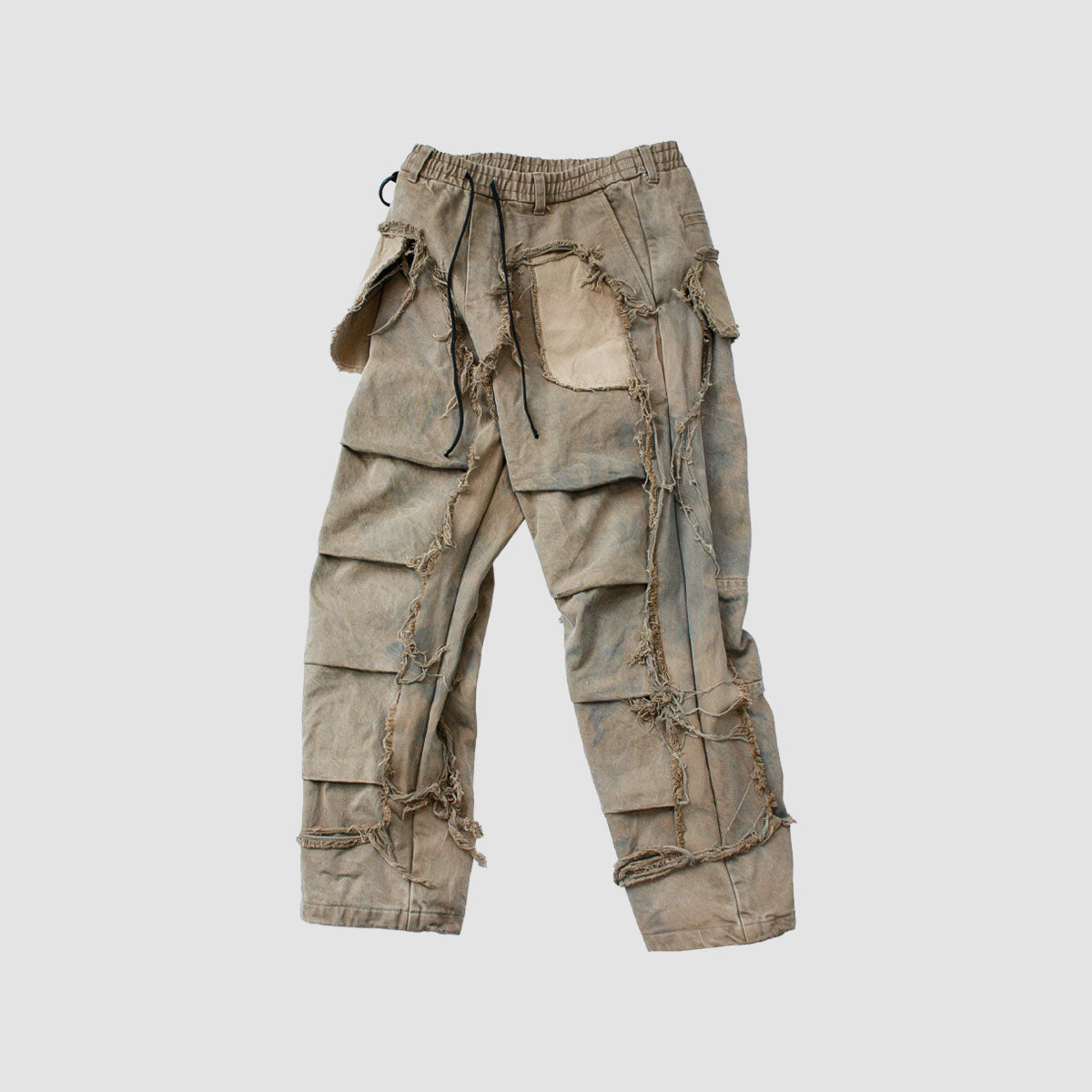 MUZE TURQUOISE LABEL - ×MINUS DENIM 3D TROUSERS(VEGETABLE DYE) (DUST BLUE)ミューズ マイナス デニム トラウザー 草木染め ダストブルー