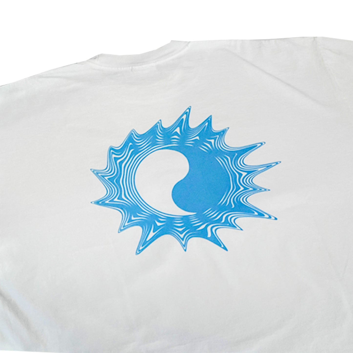 MUZE BLACK LABEL -【ACID YIN-YANG FLOCKY PRINT T-SH(WHITE)】ミューズ インヤン Tシャツ フロッキー ホワイト