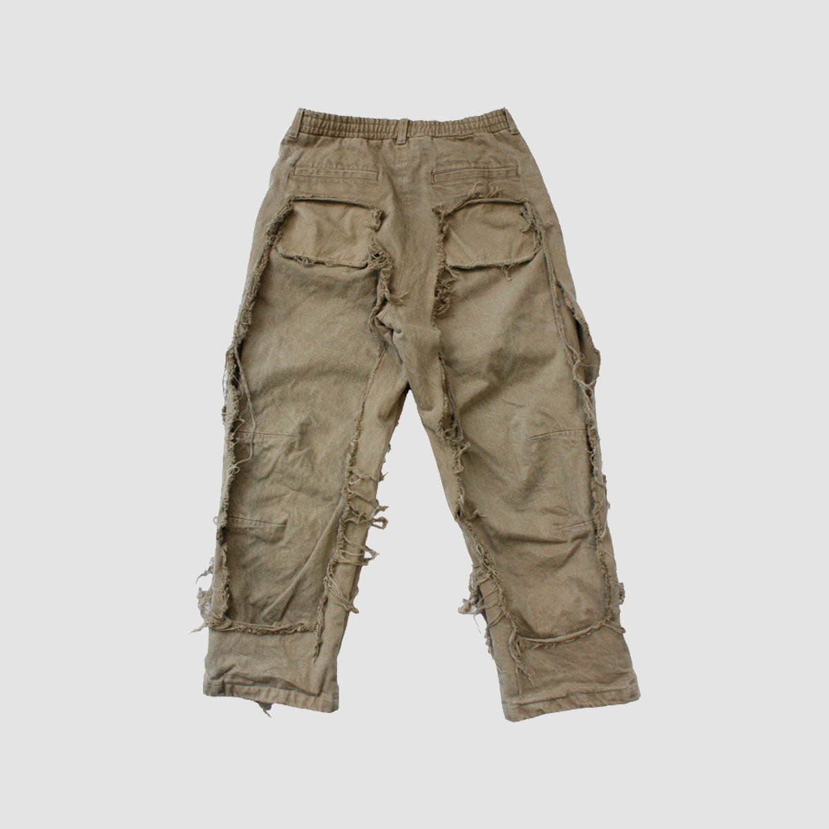 MUZE TURQUOISE LABEL - ×MINUS DENIM 3D TROUSERS(VEGETABLE DYE) (DUST BEIGE)ミューズ マイナス デニム トラウザー 草木染め ダストベージュ