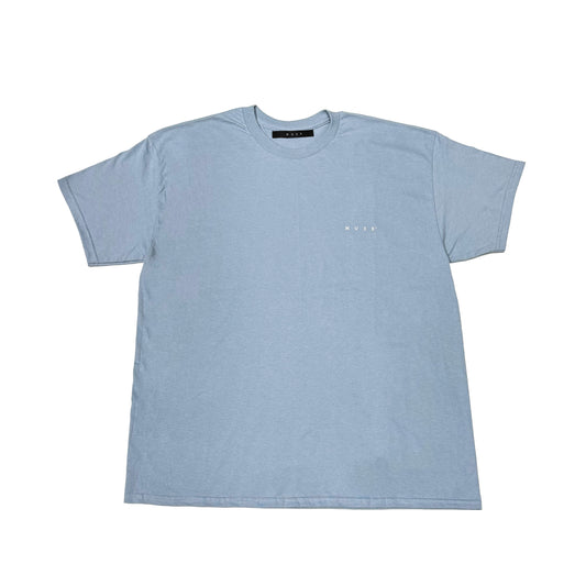 MUZE BLACK LABEL -【MUZE®︎ IDEAL CHAIR T-SH(STONE BLUE)】ミューズ チェアー グラフィック Tシャツ ストーン ブルー