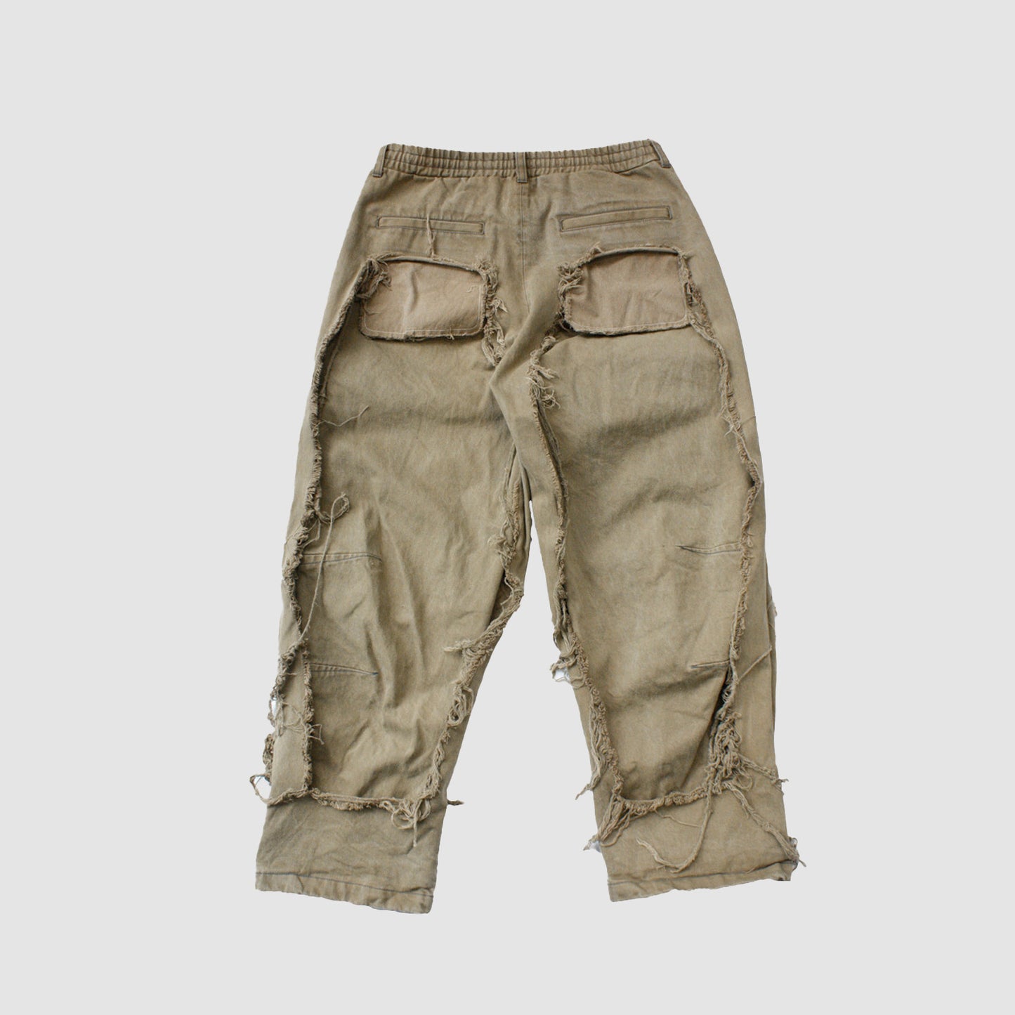 MUZE TURQUOISE LABEL - ×MINUS DENIM 3D TROUSERS(VEGETABLE DYE) (DUST GREEN)ミューズ マイナス デニム トラウザー 草木染め ダストグリーン
