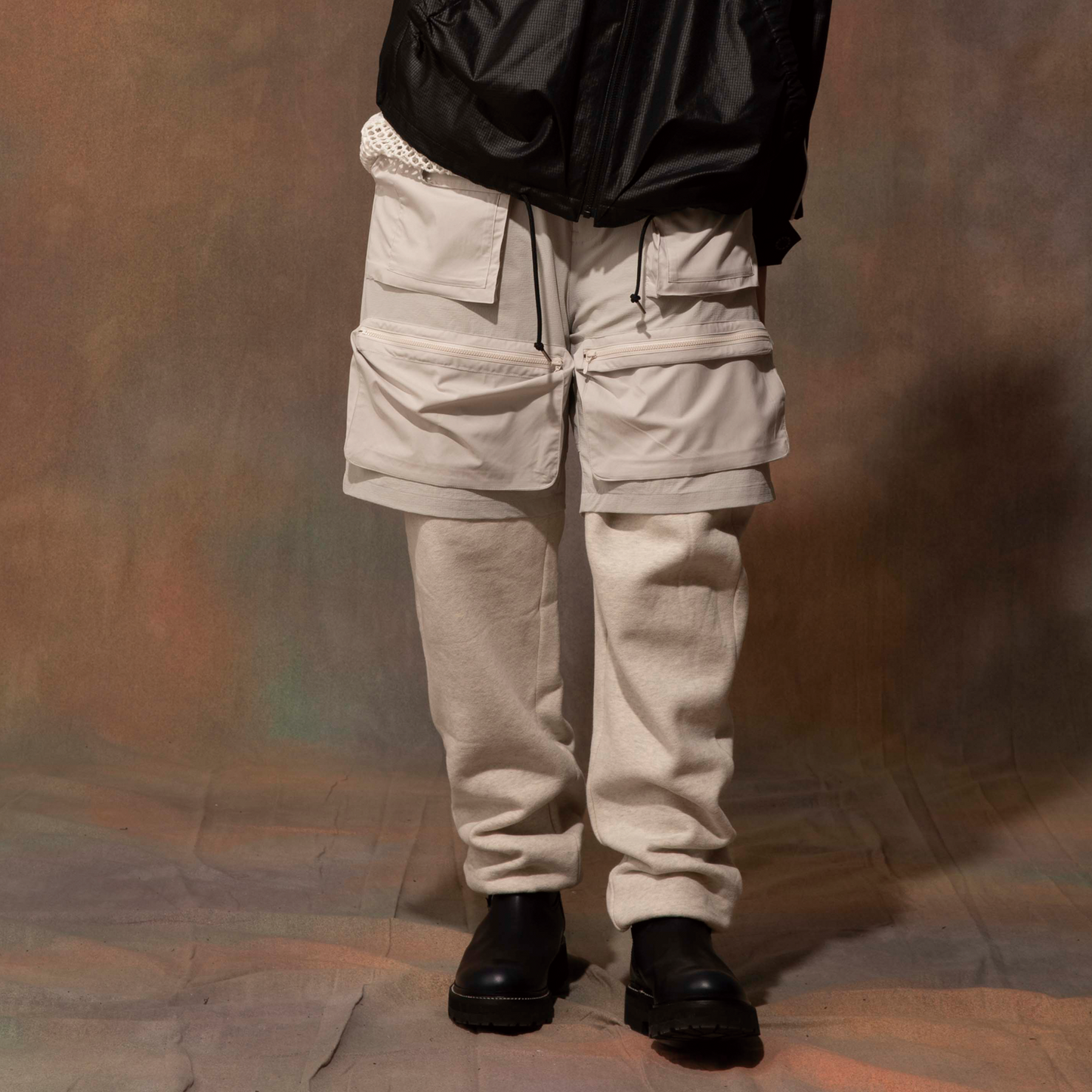 MUZE TURQUOISE LABEL - RIP STOP POCKET SHORTS(WHITE) ミューズ ショーツ ポケット リップストップ ホワイト