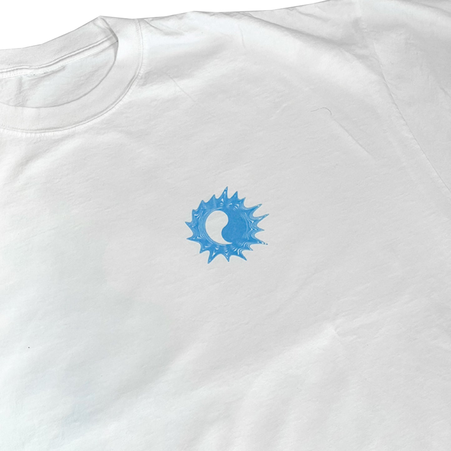 MUZE BLACK LABEL -【ACID YIN-YANG FLOCKY PRINT T-SH(WHITE)】ミューズ インヤン Tシャツ フロッキー ホワイト