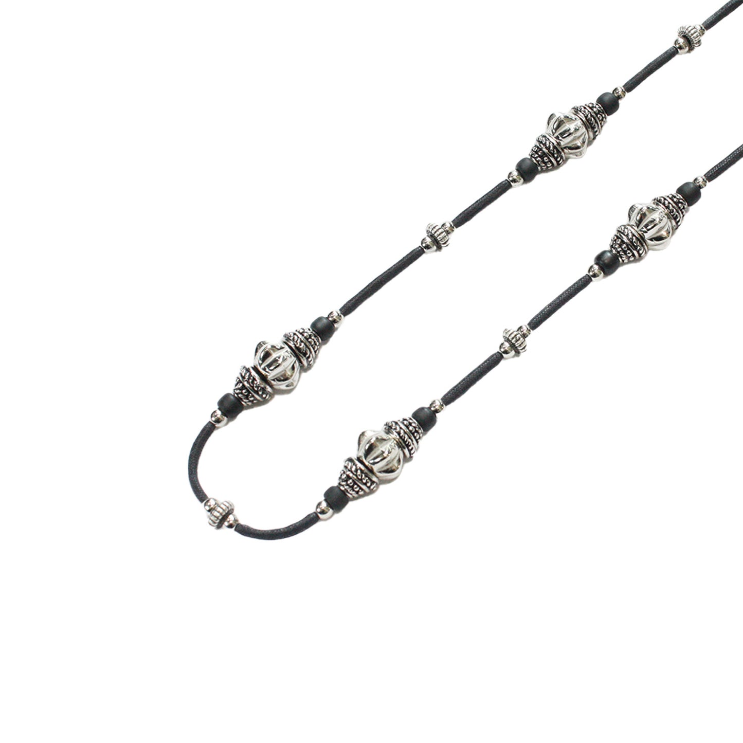GARA - KING SOLOMON NECKLACE(BLACK × SILVER) ガラ ネックレス ブラック シルバー