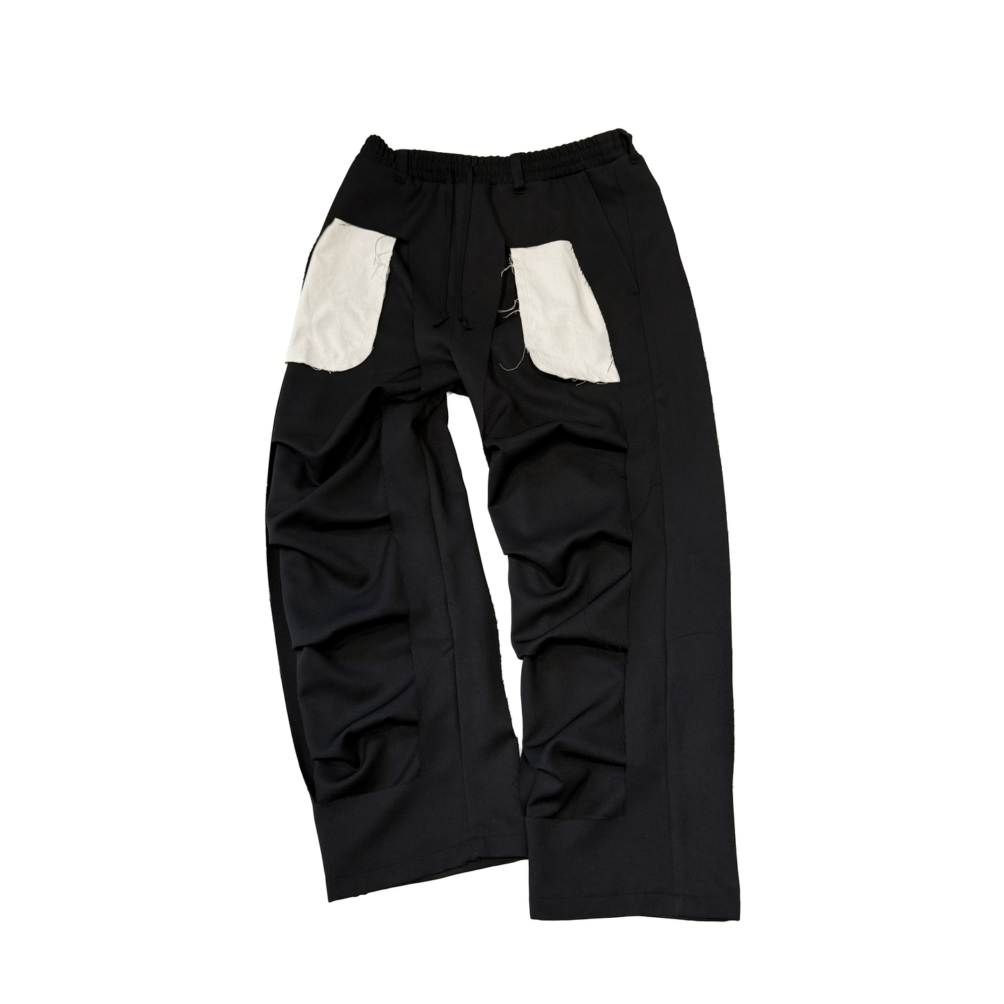 MUZE TURQUOISE LABEL -【TWILL 3D TROUSERS(BLACK×WHITE)】ミューズ ツウィル トラウザー ブラック ホワイト