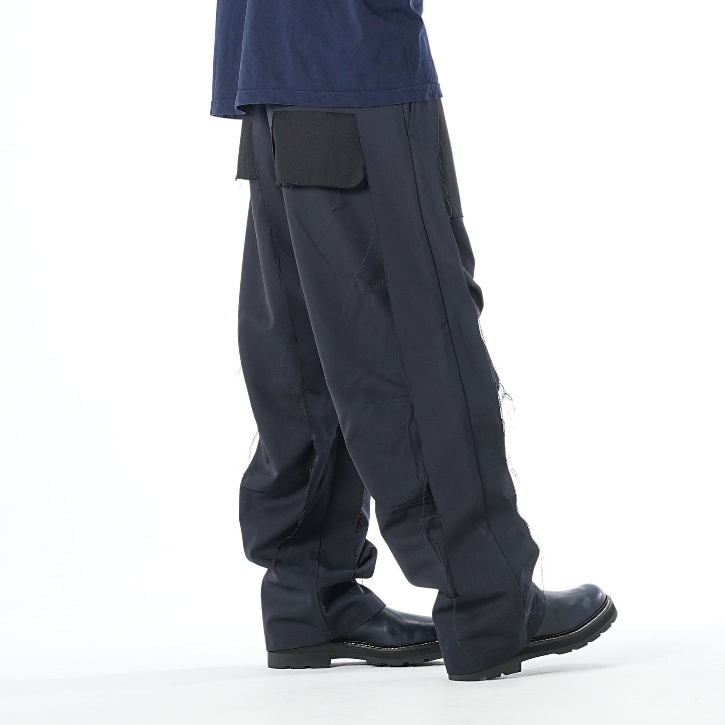MUZE TURQUOISE LABEL - 【COTTEN DYED TWILL 3D TROUSERS(BLACK)】ミューズ コットン ツイル トラウザー ブラック