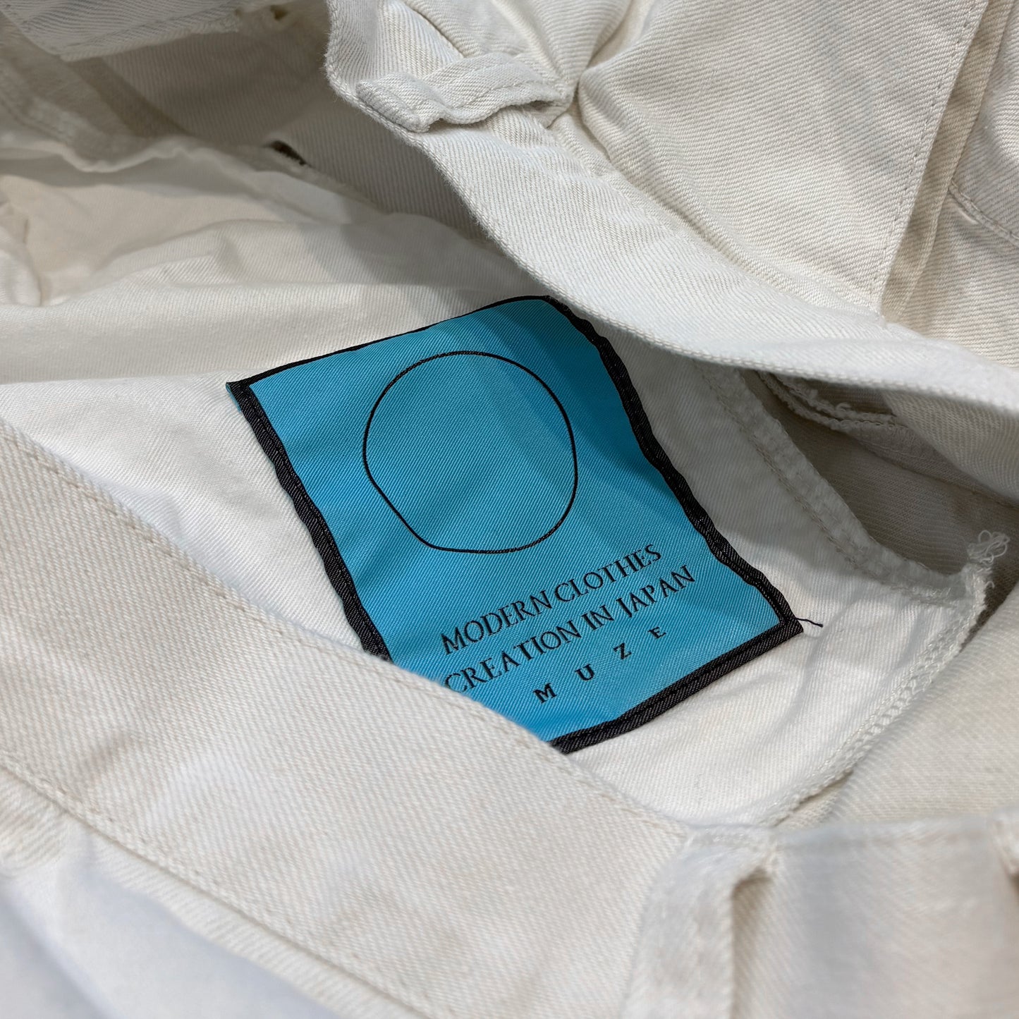 MUZE TURQUOISE LABEL -【2WAY DENIM CARGO PANTS(WHITE)】ミューズ デニム カーゴ パンツ ホワイト