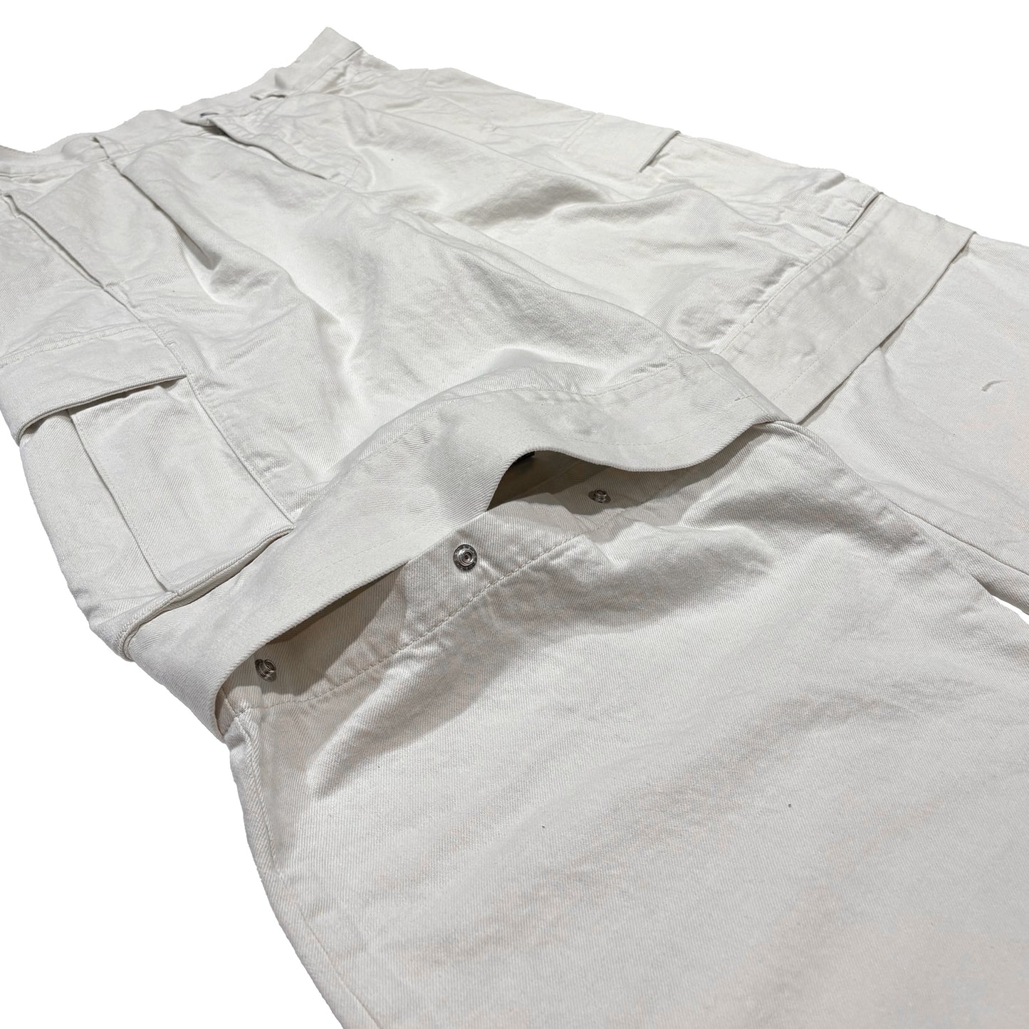 MUZE TURQUOISE LABEL -【2WAY DENIM CARGO PANTS(WHITE)】ミューズ デニム カーゴ パンツ ホワイト