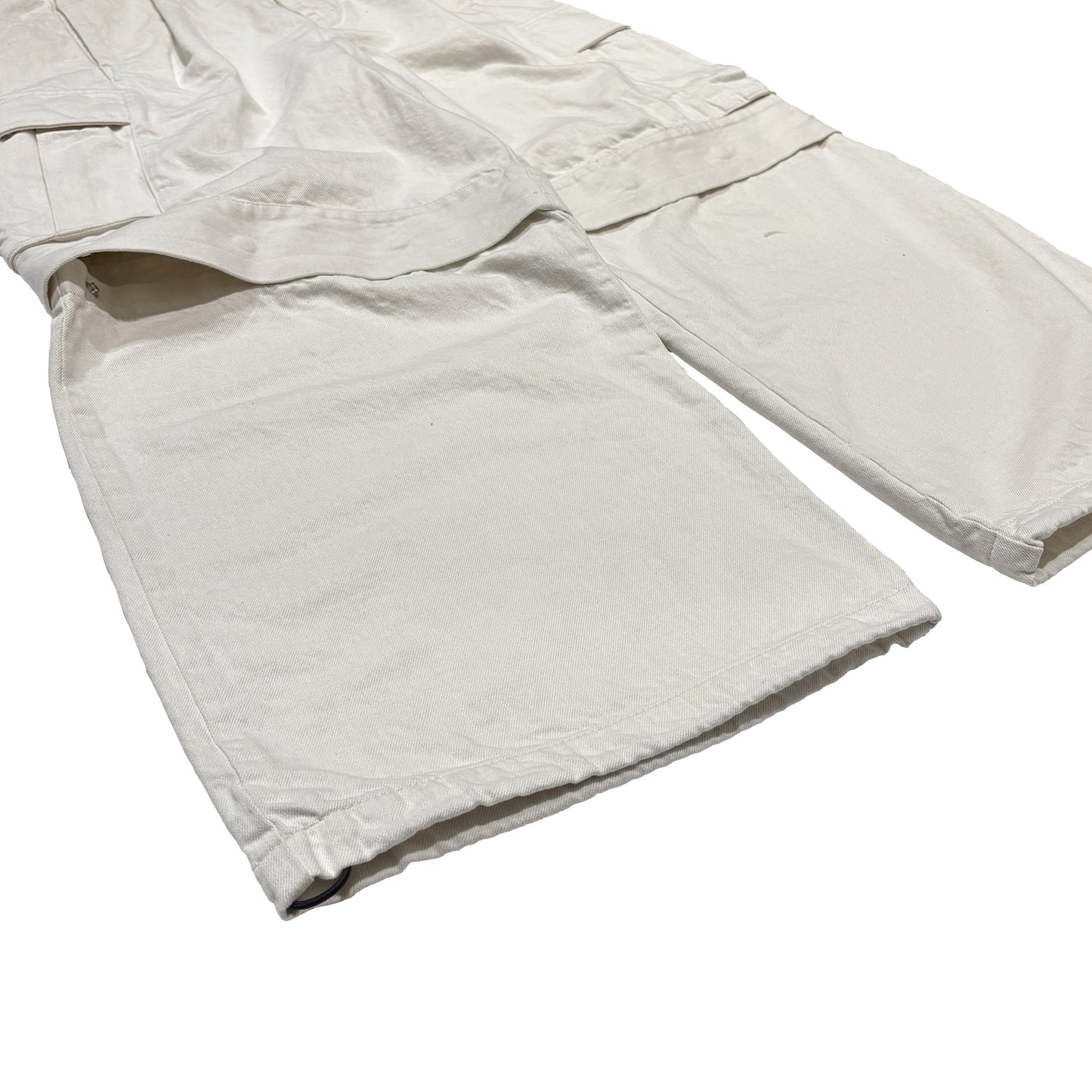 MUZE TURQUOISE LABEL -【2WAY DENIM CARGO PANTS(WHITE)】ミューズ デニム カーゴ パンツ ホワイト