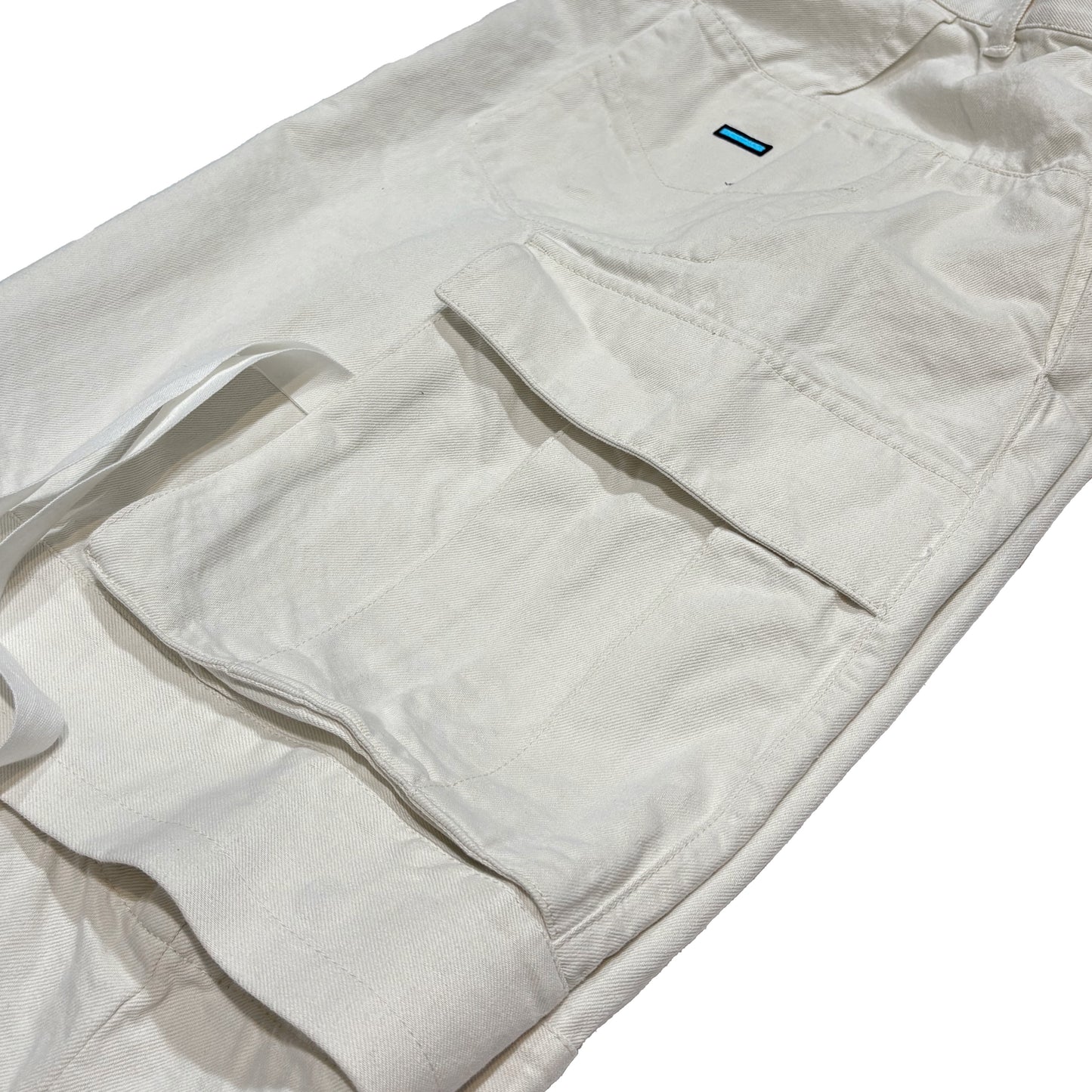 MUZE TURQUOISE LABEL -【2WAY DENIM CARGO PANTS(WHITE)】ミューズ デニム カーゴ パンツ ホワイト