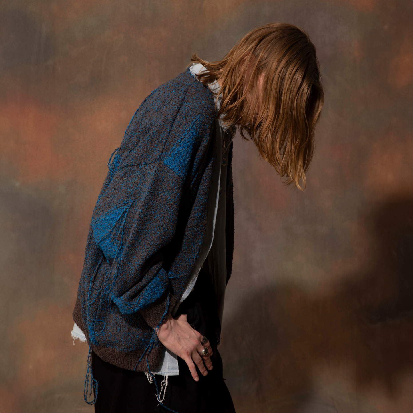 MUZE TURQUOISE LABLE - ×FACCIES TWINKLE STAR KNIT CD(SLATE GRAY)ミューズ ファッチーズ ニット カーディガン スター スレートグレー