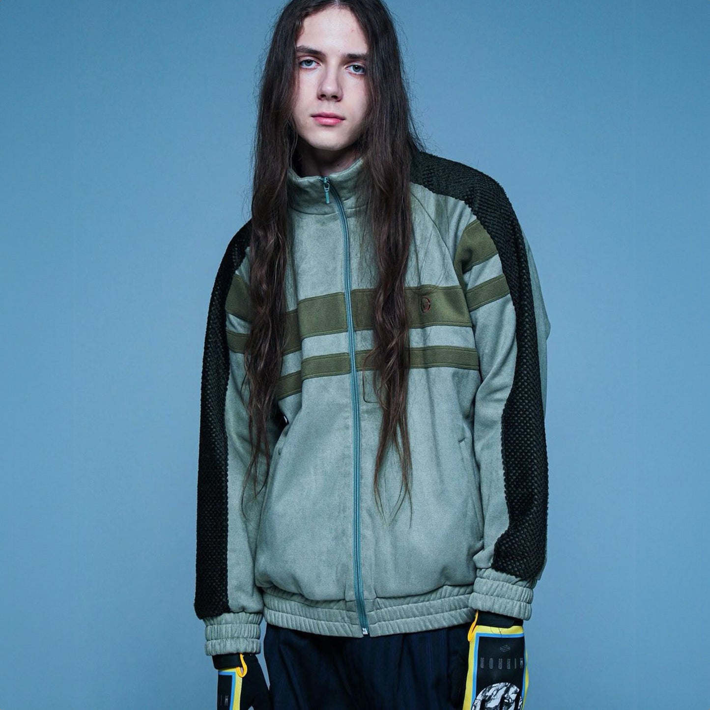 MUZE TURQUOISE LABEL - SWITCHING TRACK BLOUSON(L.KHAKI)ミューズ 2023年秋冬 トラック ジャケット ライト カーキ