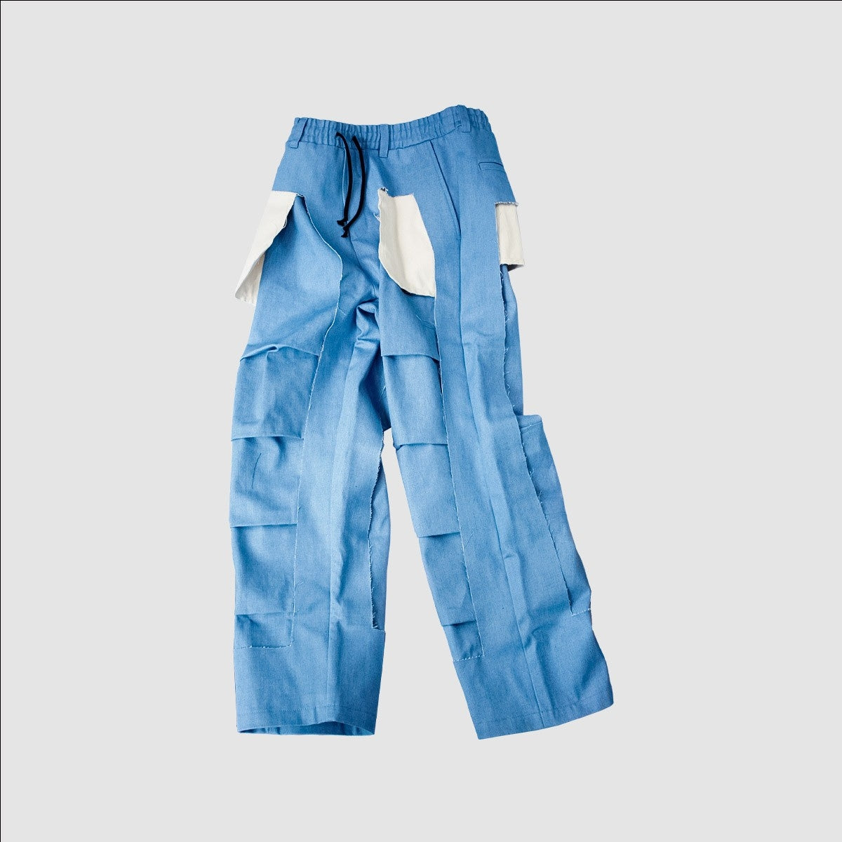 MUZE TURQUOISE LABEL - DENIM 3D TROUSERS(LIGHT BLUE) ミューズ デニム トラウザーズ ライトブルー