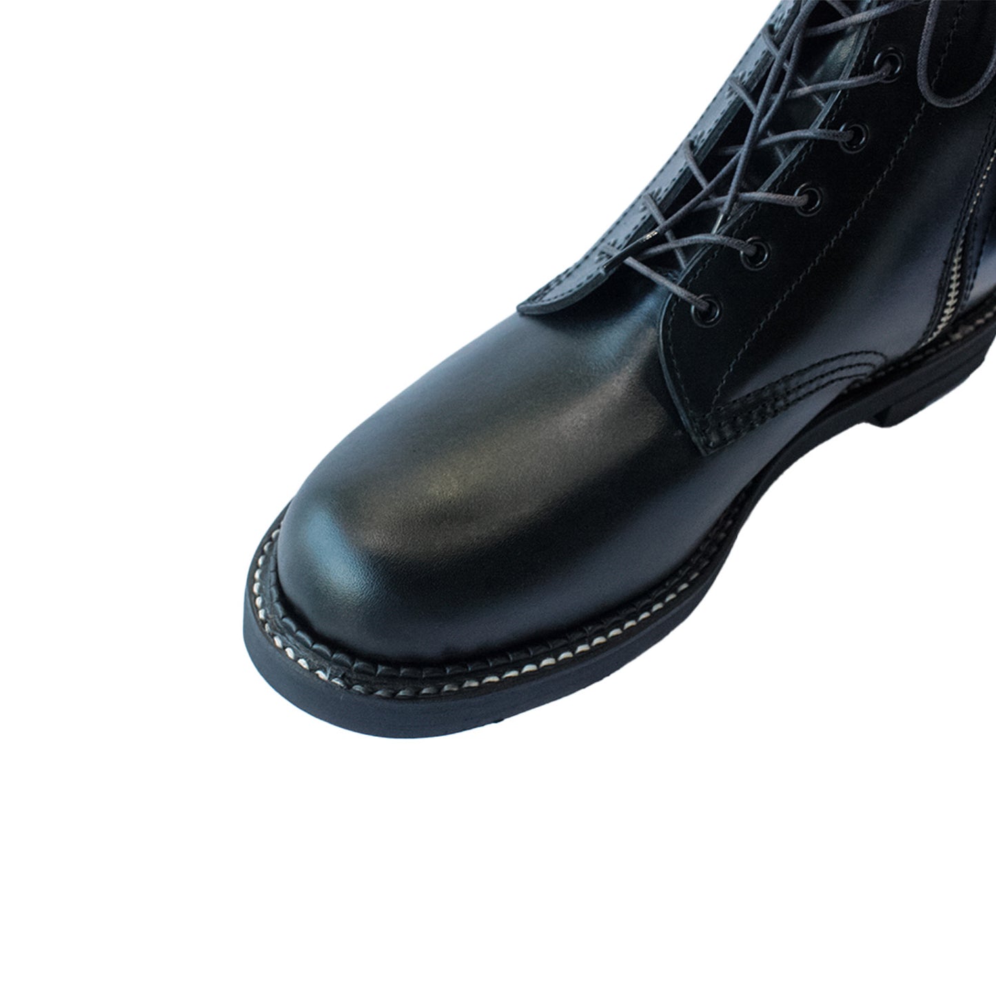 MUZE TURQUOISE LABEL × KIDS LOVE GAITE - 8HOLES RIDGEWAY SOLE SIDE ZIP PAINT BOOTS(PAINT BLACK)