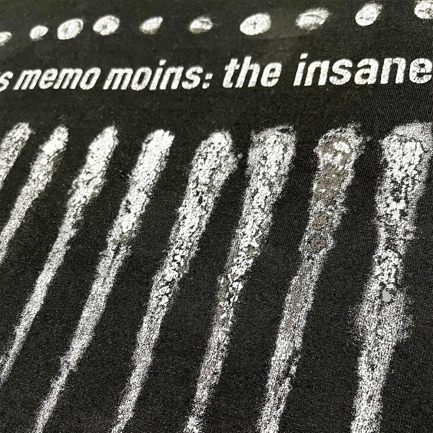 MINUS - BOOTLEG TEE(SHINE MONOCHROME) マイナス グラフィック Tシャツ モノクロ ブラック