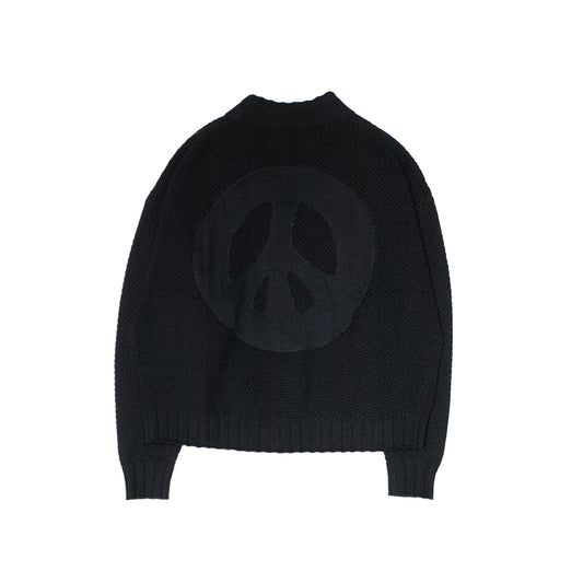 MUZE TURQUOISE LABEL - MUZE® PEACE CARDIGAN(BLACK)ミューズ ピース カーディガン ブラック