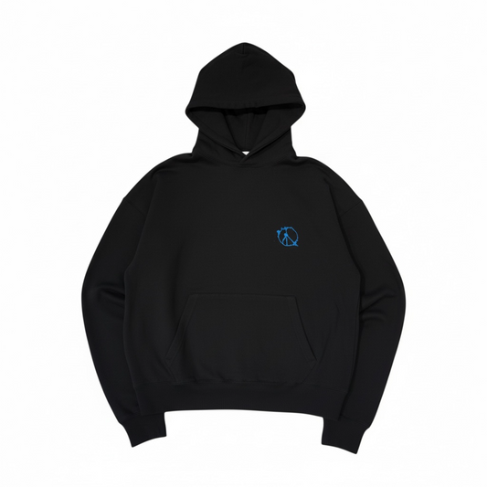 MUZE®︎ TURQUOISE LABEL - 【MUZE® ACID EMBROIDERY WIDE SWEAT HOODIE】ミューズ アシッド 刺繍 ワイド スウェット フーディ