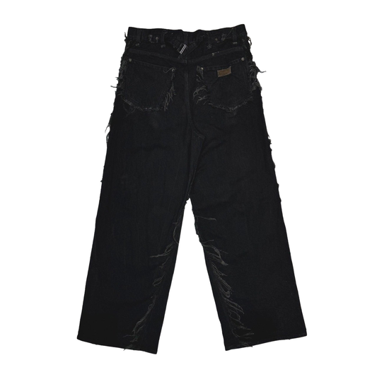 MINUS -【Cut&Slash Twist Lot.20603T(DUST BLACK)】マイナス カット スラッシュシーム パンツ 児島デニム ダート ブラック