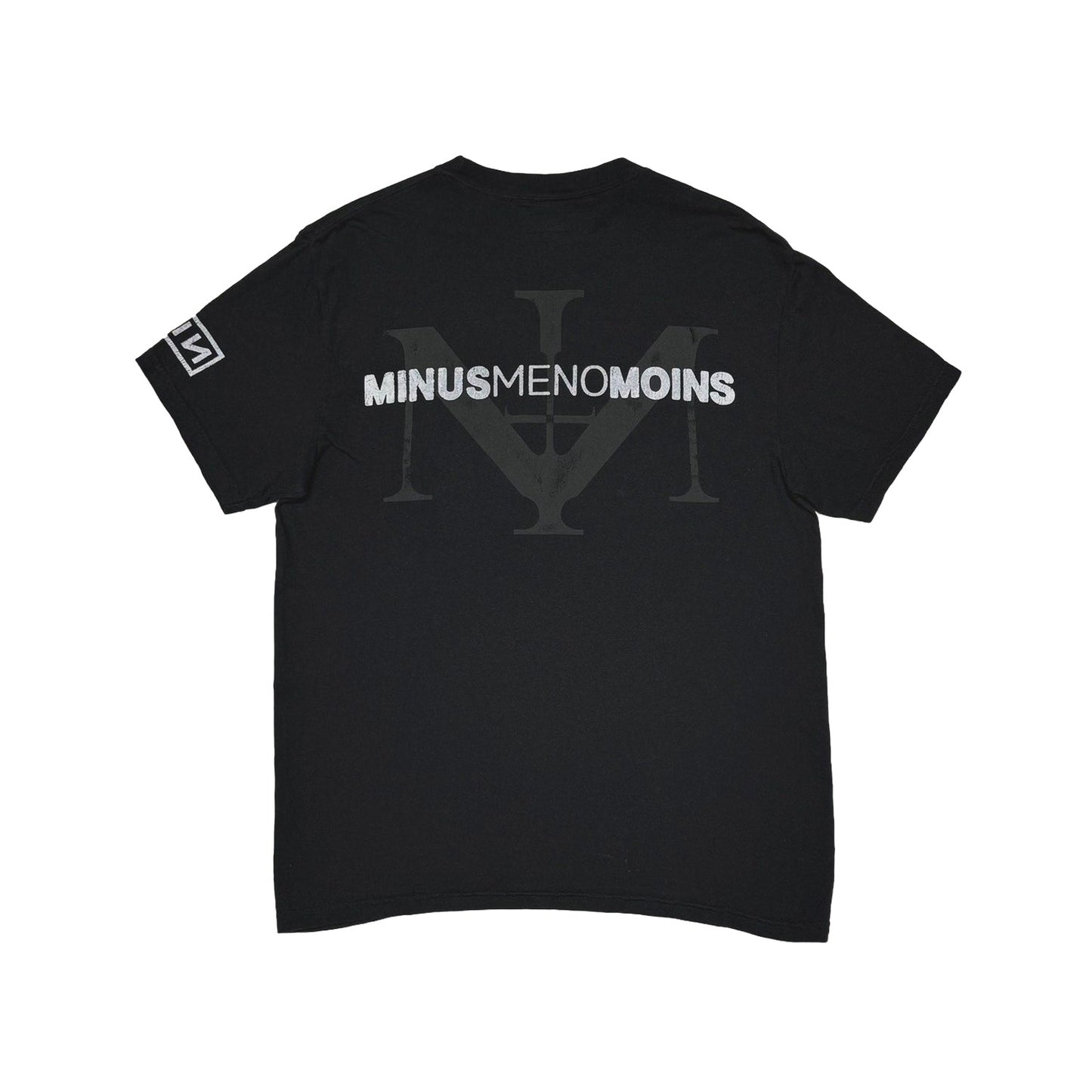 MINUS -【Bootleg Tee(A MAN'S SHADOW)(5 YEARS BLACK)】マイナス ブートレグ Tシャツ ブラック