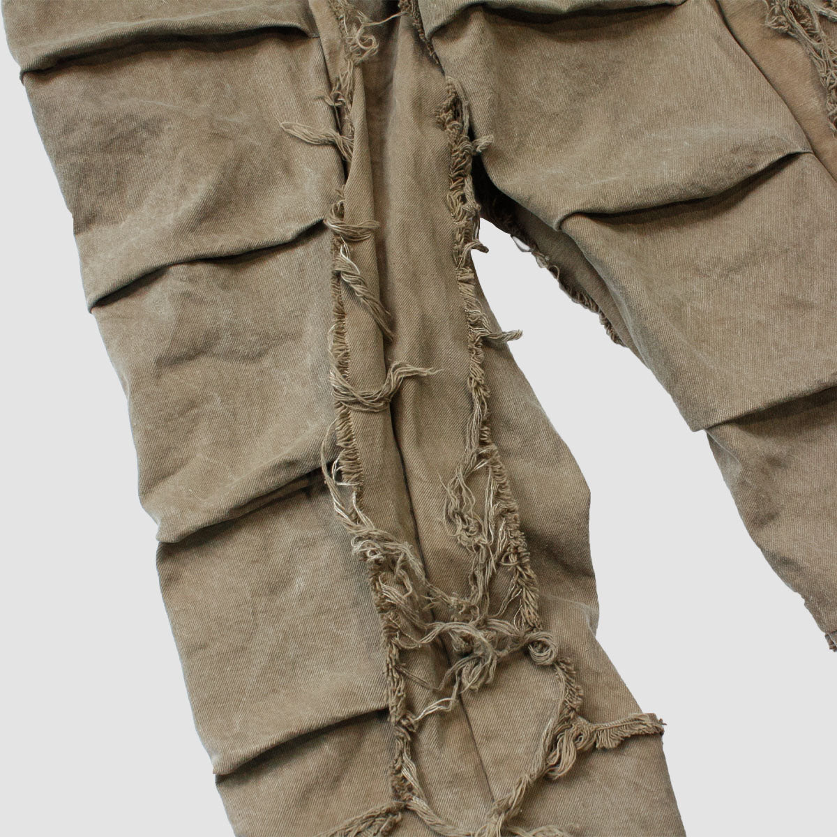 MUZE TURQUOISE LABEL - ×MINUS DENIM 3D TROUSERS(VEGETABLE DYE) (DUST BEIGE)ミューズ マイナス デニム トラウザー 草木染め ダストベージュ
