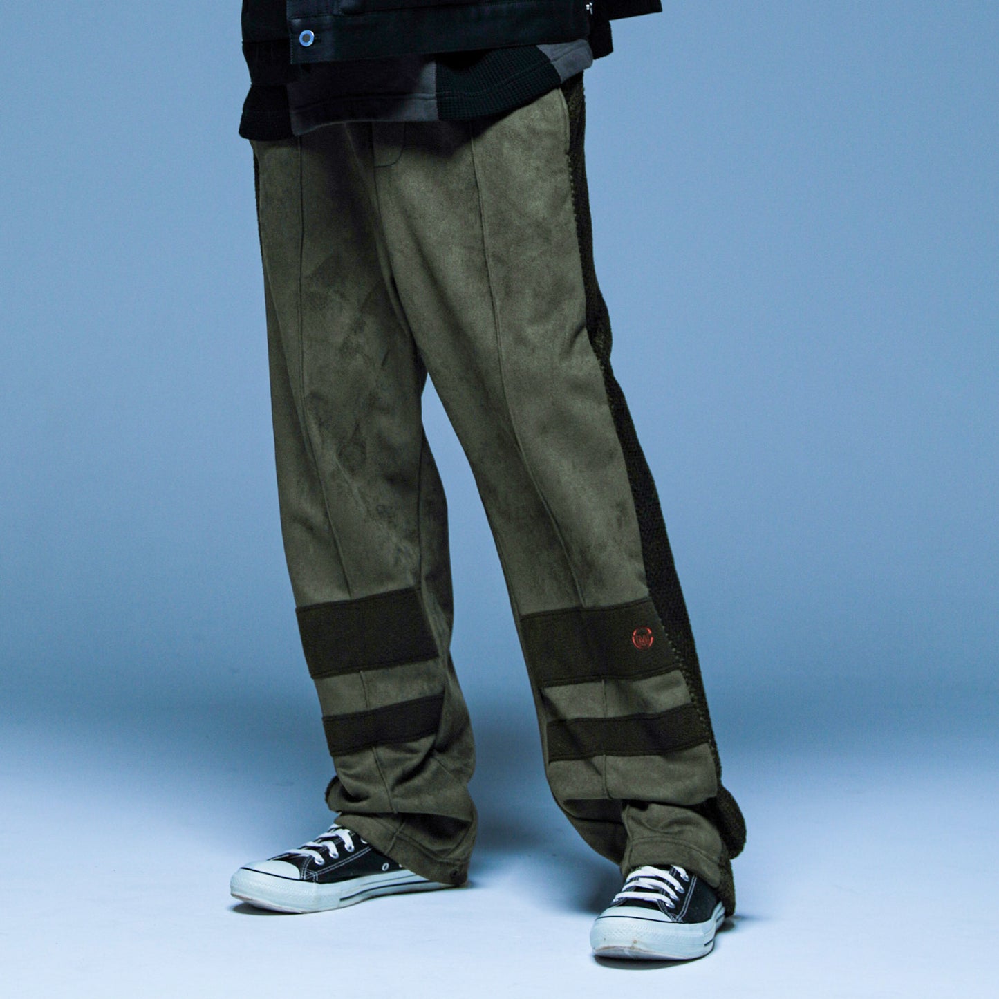 MUZE TURQUOISE LABEL - SWITCHING TRACK PANTS(L.KHAKI)ミューズ トラック パンツ ライト カーキ