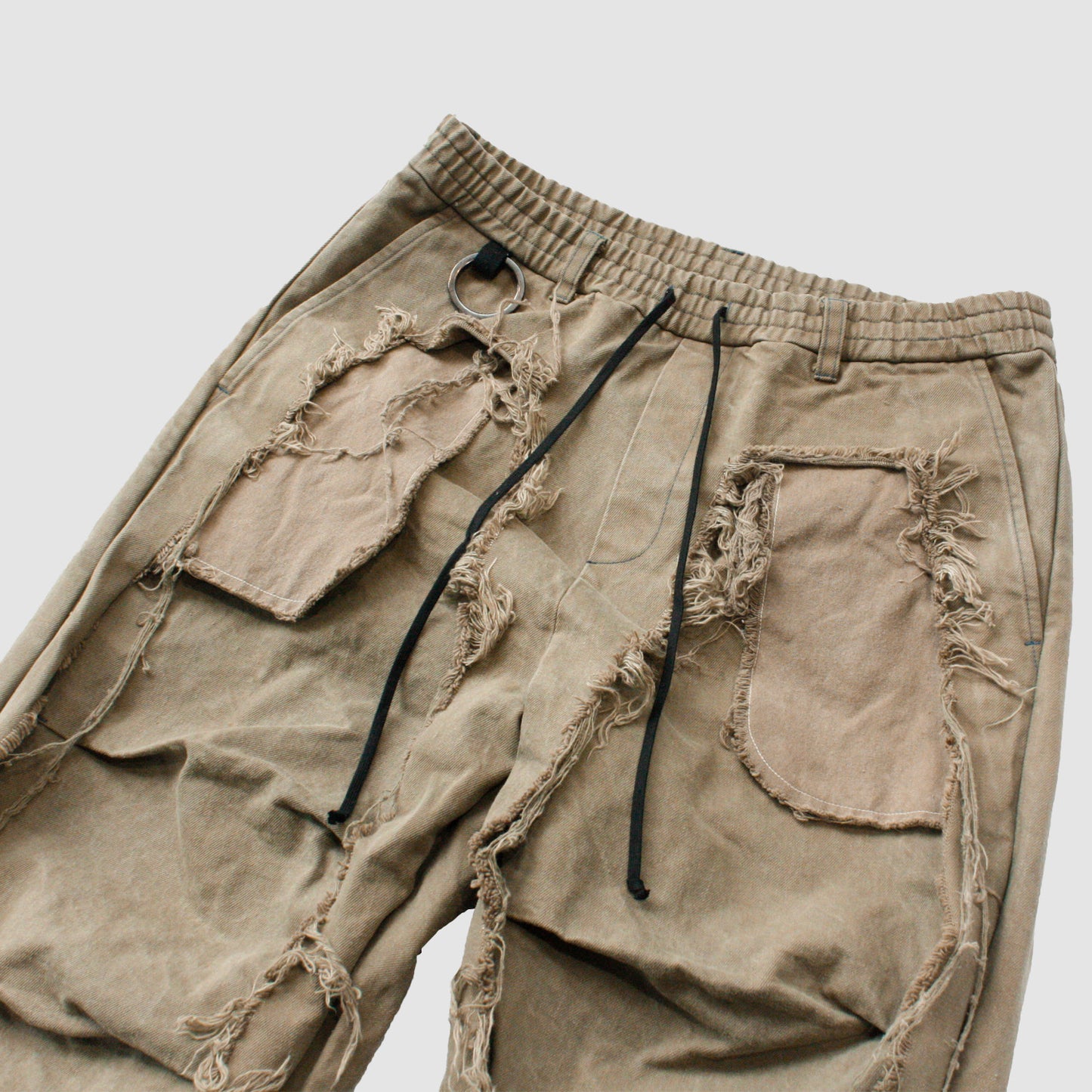MUZE TURQUOISE LABEL - ×MINUS DENIM 3D TROUSERS(VEGETABLE DYE) (DUST GREEN)ミューズ マイナス デニム トラウザー 草木染め ダストグリーン