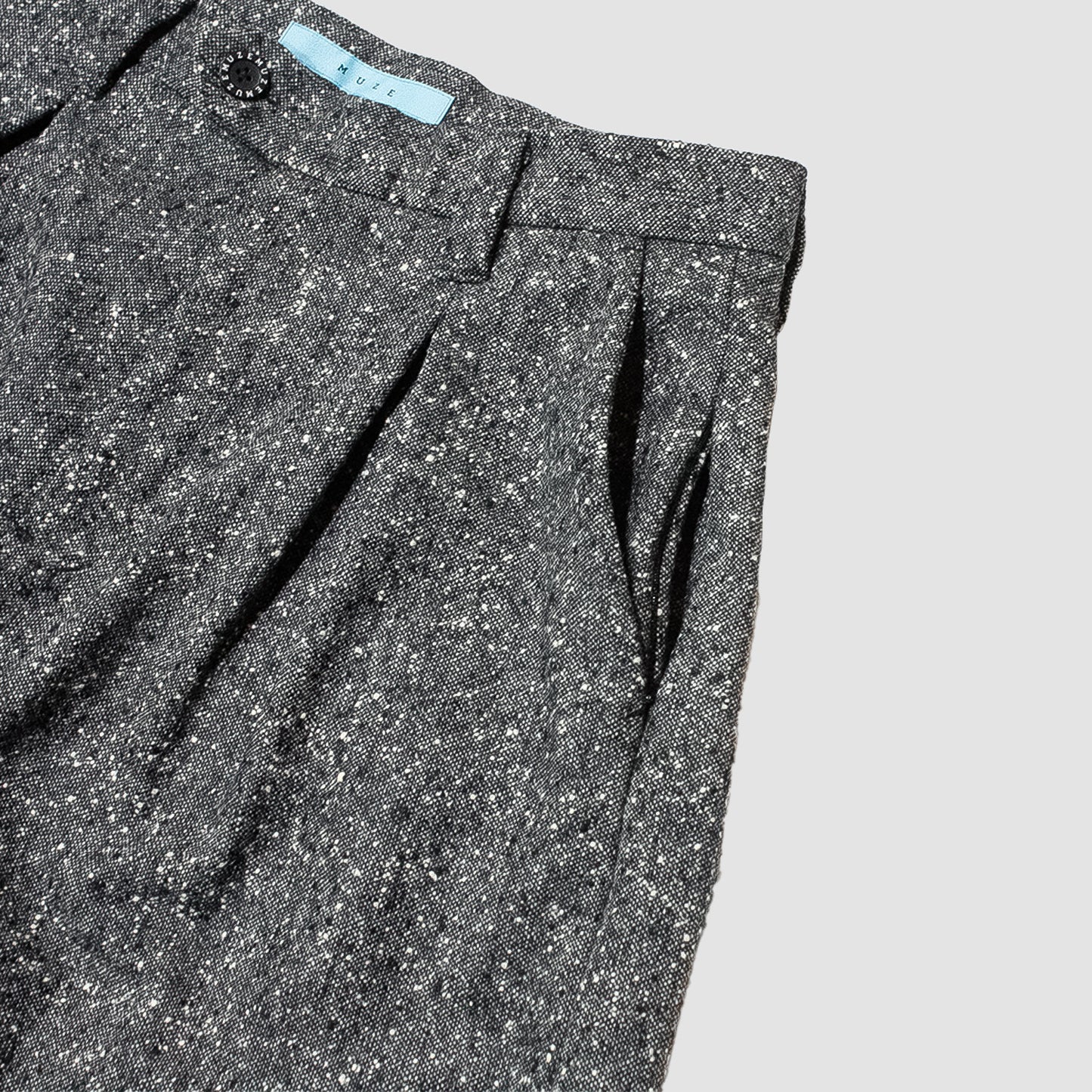 【予約 / 11月お届け予定】MUZE TURQUOISE LBEL - OVERSIZED BIG WOOL TROUSERS(GRAY)(WHITE)