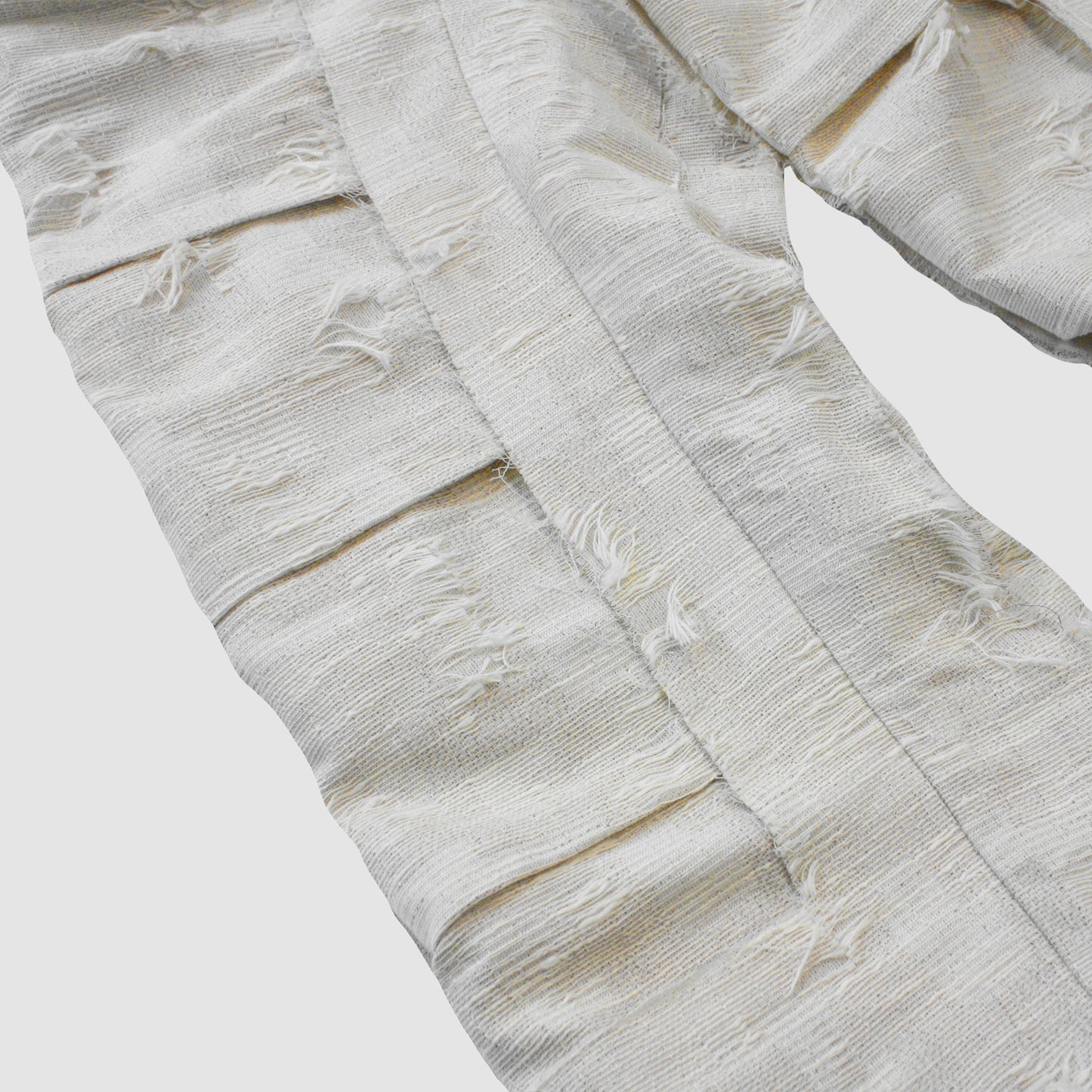 MUZE TURQUOISE LABEL - ×MINUS CUT JACQUARD 3D TROUSERS(OFF WHITE)ミューズ マイナス カットジャガード トラウザー オフホワイト