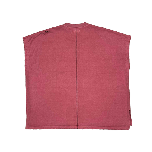 MINUS -【Pocket Tunic With Damaged(FADED SPOT)】マイナス ポケット チュニック ダメージ ブラック Tシャツ