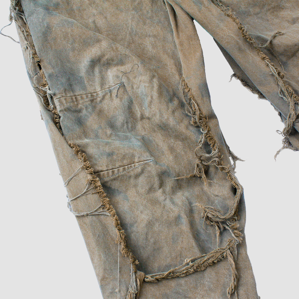 MUZE TURQUOISE LABEL - ×MINUS DENIM 3D TROUSERS(VEGETABLE DYE) (DUST BLUE)ミューズ 2023年秋冬 マイナス デニム トラウザー 草木染め ダストブルー