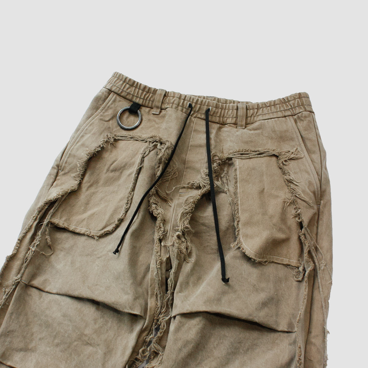 MUZE TURQUOISE LABEL - ×MINUS DENIM 3D TROUSERS(VEGETABLE DYE) (DUST BEIGE)ミューズ マイナス デニム トラウザー 草木染め ダストベージュ