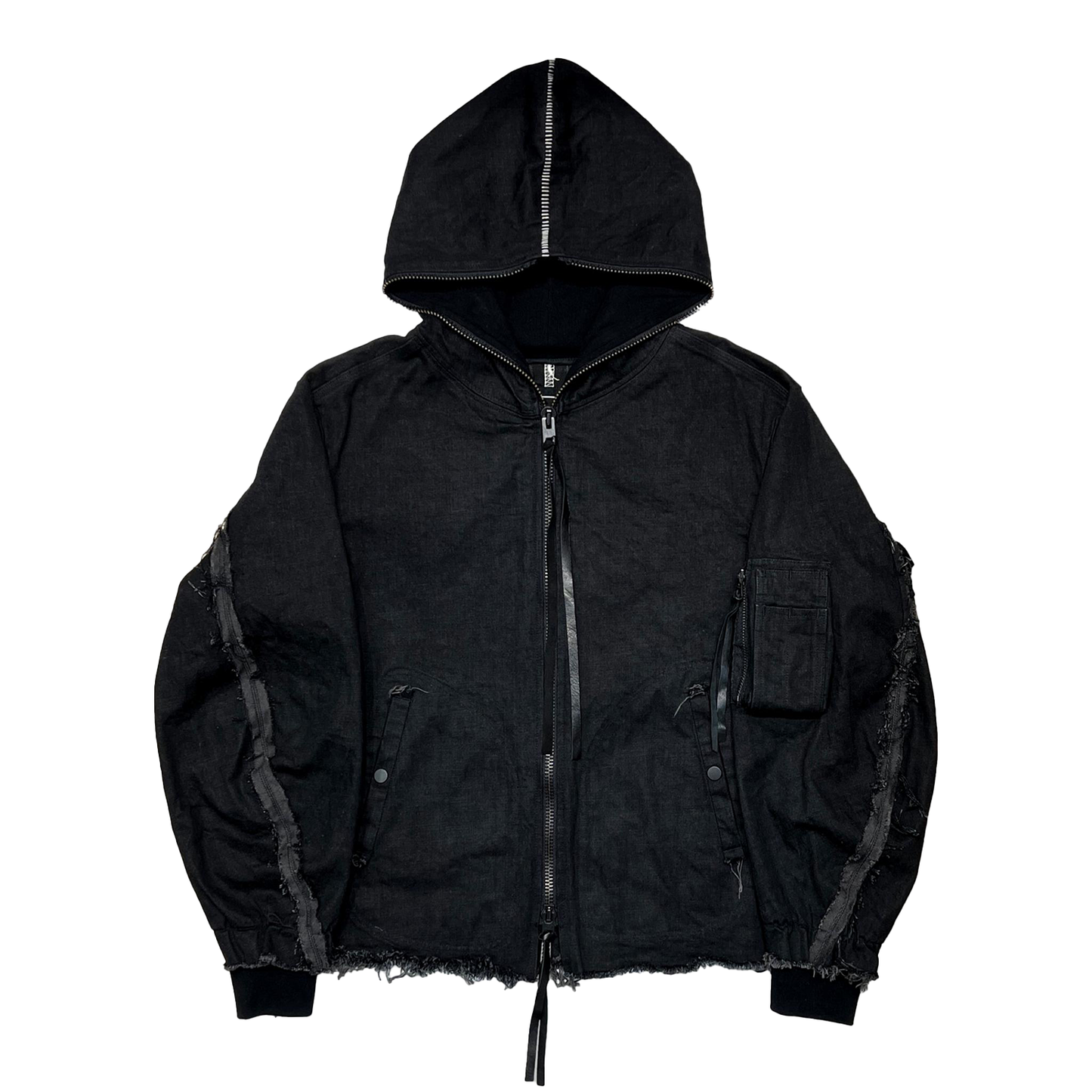 MINUS -【Slash Seam Flight(NOIR)(AGED BLACK)】マイナス スラッシュ シーム フライト ジャケット ブラック
