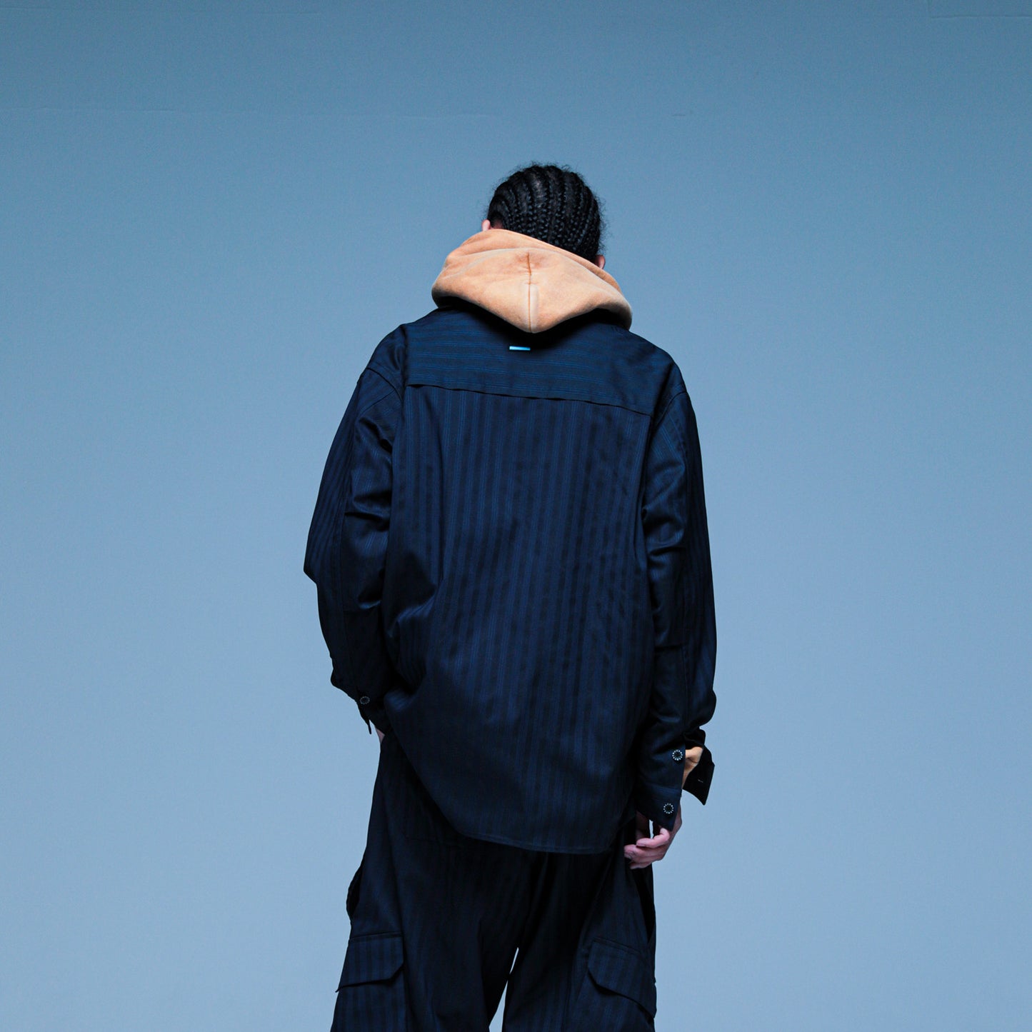 MUZE TURQUOISE LABEL - VILOFT® STRIPE SH(NAVY)ミューズ ストライプ シャツ ネイビー