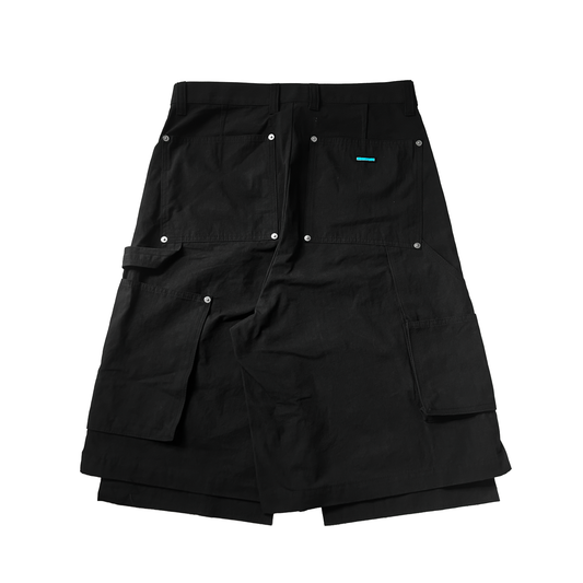 MUZE TURQUOISE LABEL -【CORDURA®︎ WASHER PAINTER SHORTS (BLACK)】ミューズ コーデュラ ペインター ショーツ ブラック