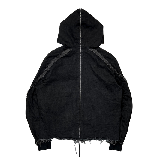 MINUS -【Slash Seam Flight(NOIR)(AGED BLACK)】マイナス スラッシュ シーム フライト ジャケット ブラック