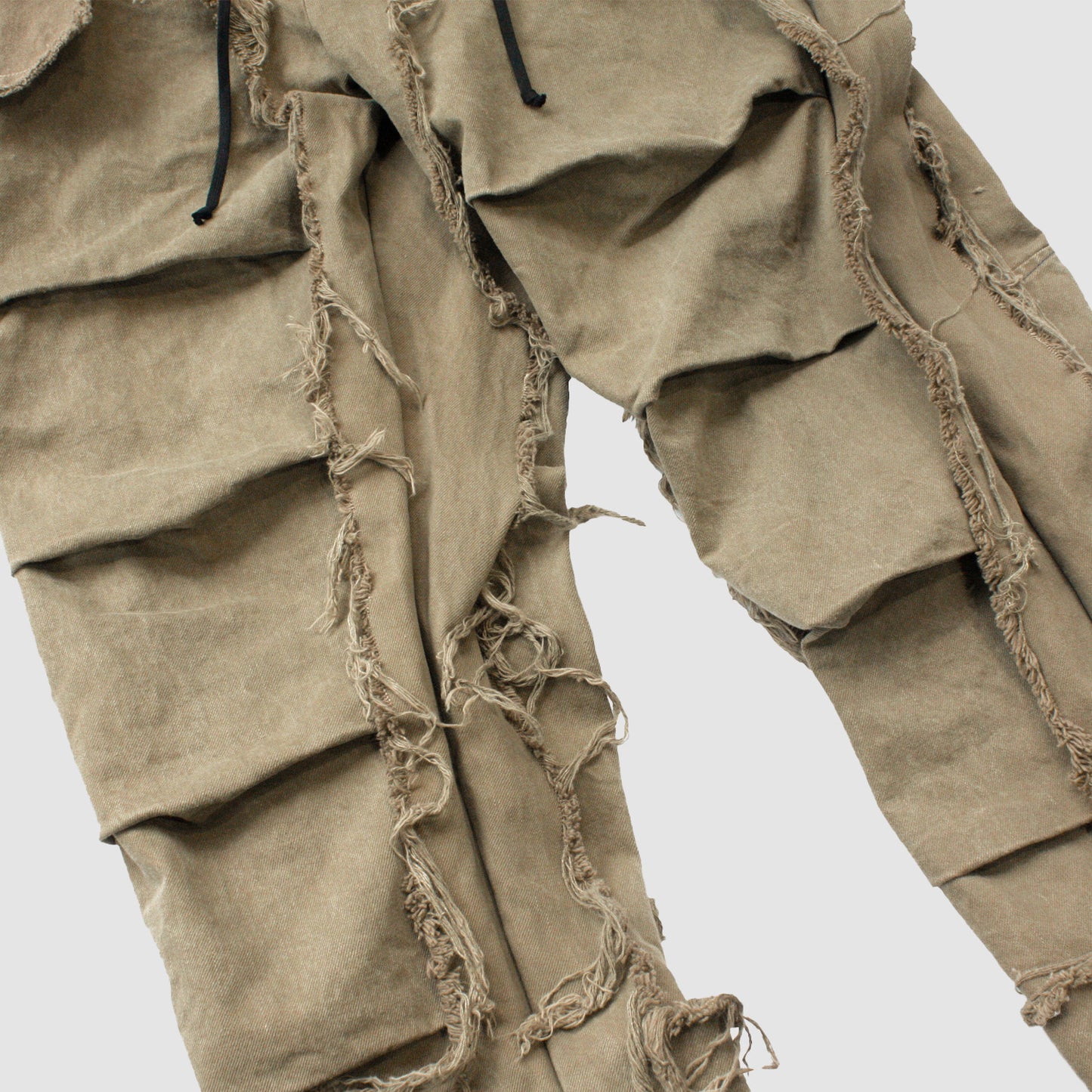 MUZE TURQUOISE LABEL - ×MINUS DENIM 3D TROUSERS(VEGETABLE DYE) (DUST GREEN)ミューズ マイナス デニム トラウザー 草木染め ダストグリーン