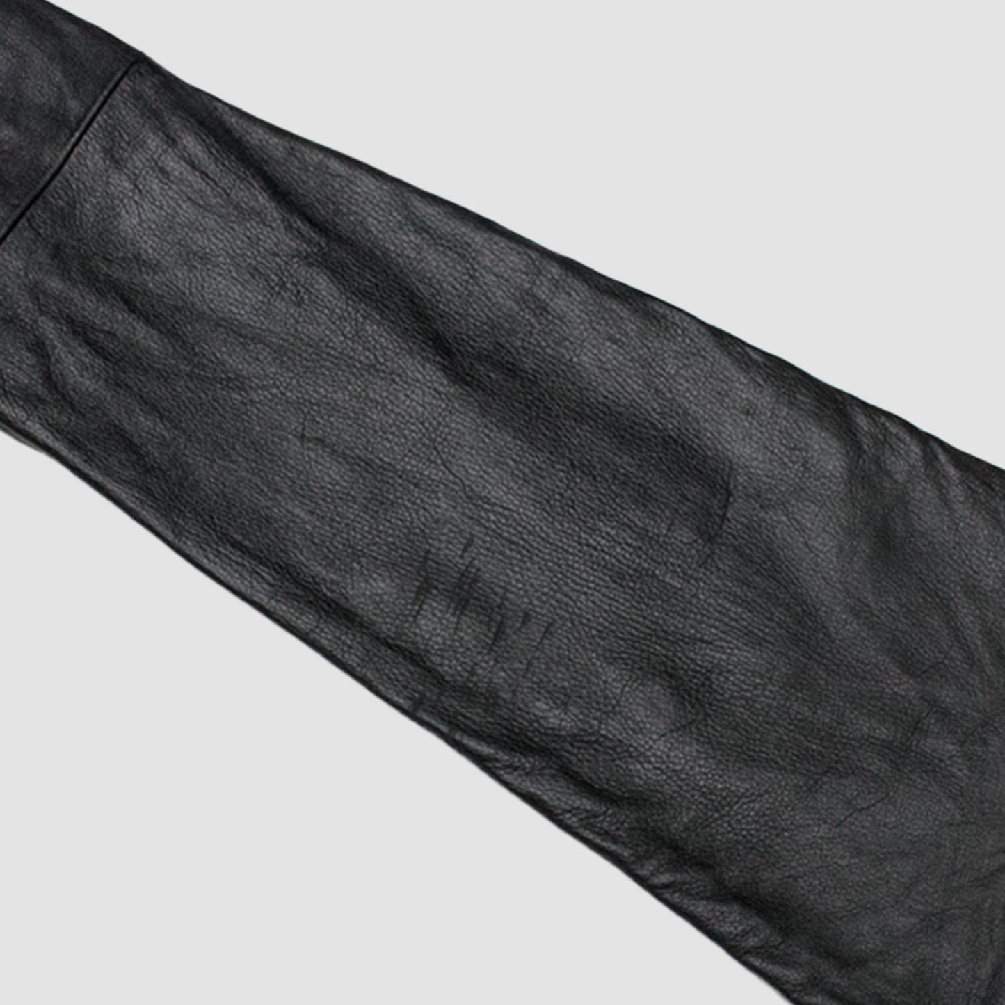 MINUS - Lot20607Z(BROEWN CORE)(BLACK) マイナス レザー パンツ フレア 茶芯 ブラック