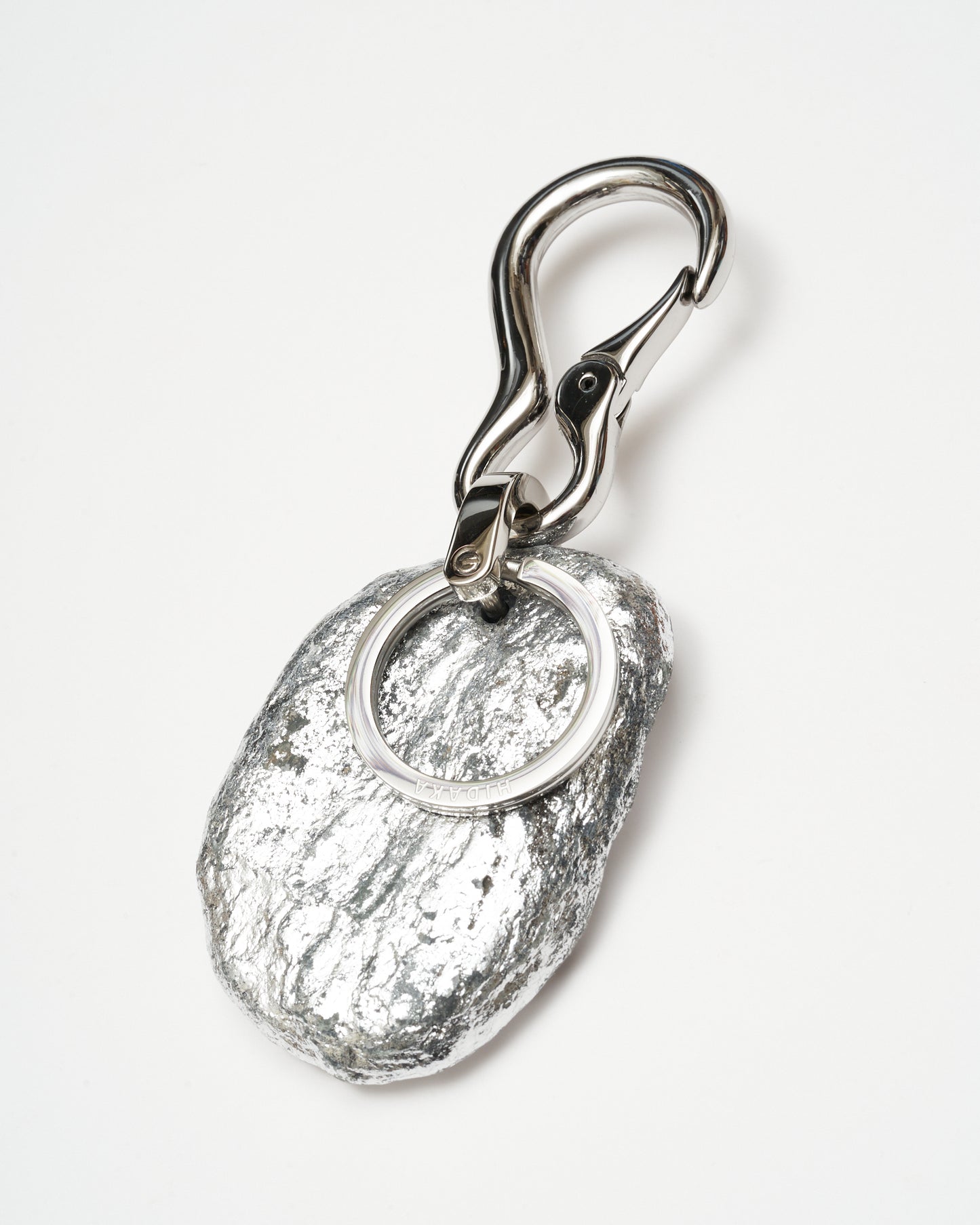 HIDAKA -【PLATING STONE KEY RING(SILVER)】ヒダカ プレーティング ストーン ケーリング シルバー