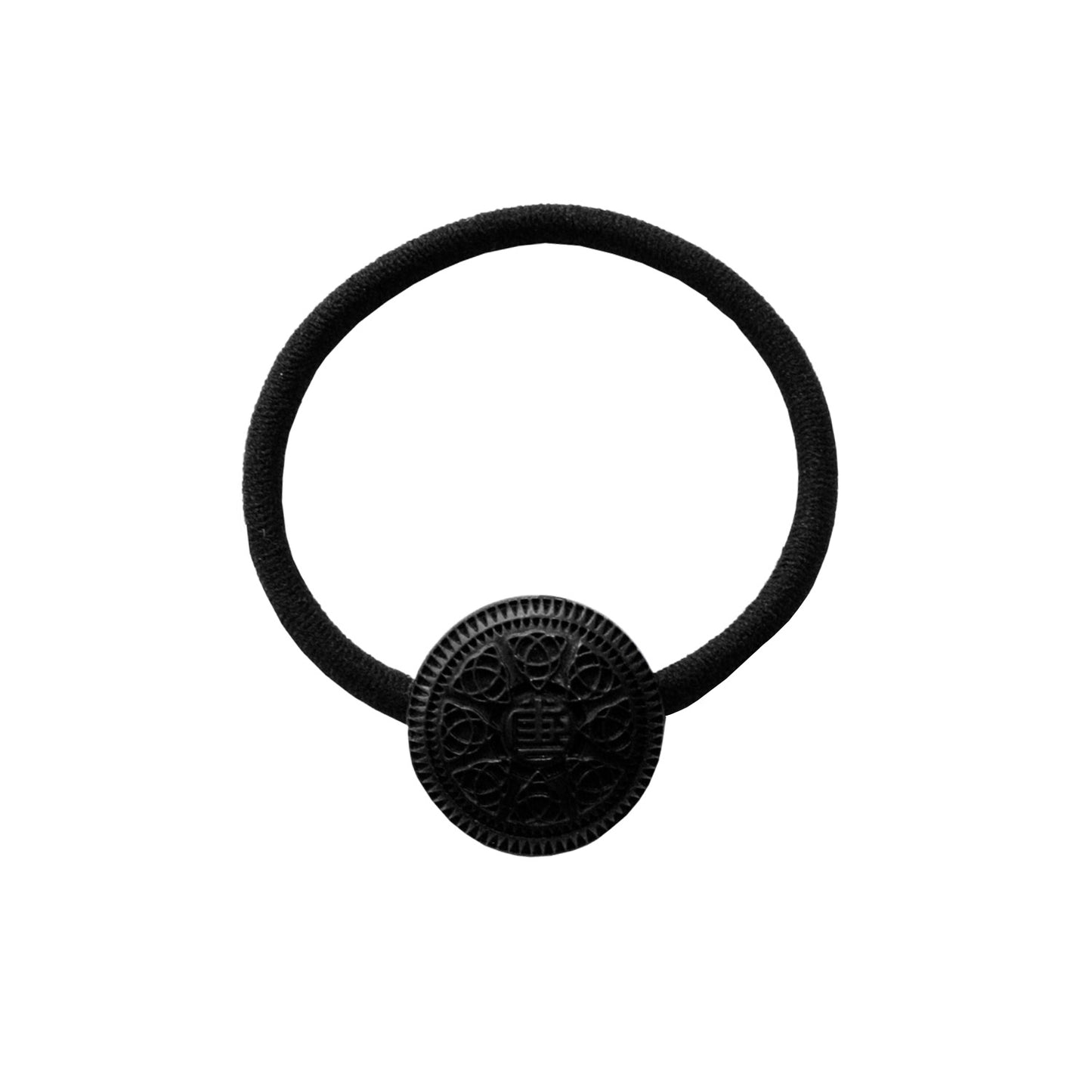 MUZE TURQUOISE LABEL × GARA - COLOR CONCHO HAIR ELASTIC(DIRT BLACK) ミューズ ガラ コンチョ ダート ブラック
