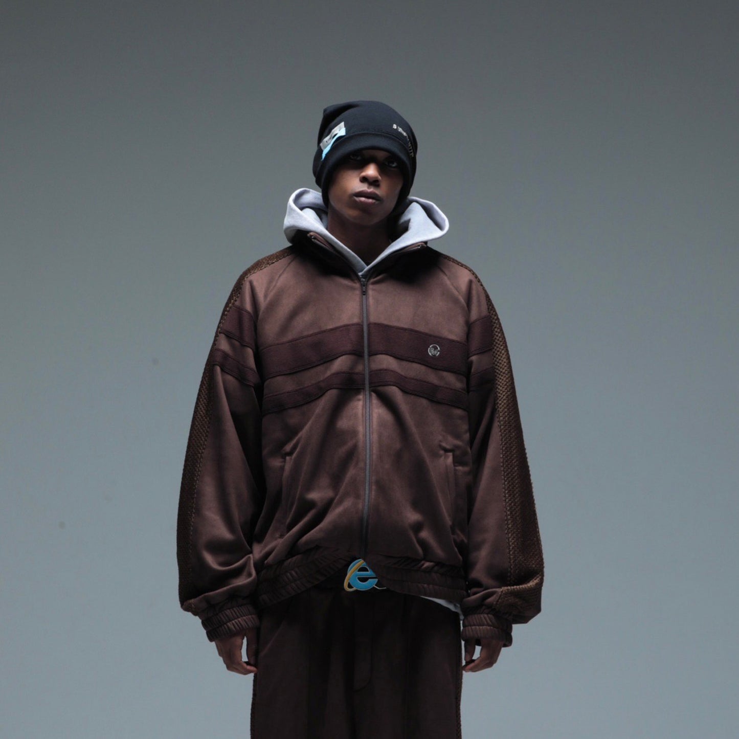 MUZE TURQUOISE LABEL - SWITCHING TRACK BLOUSON(BROWN)ミューズ トラック ジャケット ブラウン