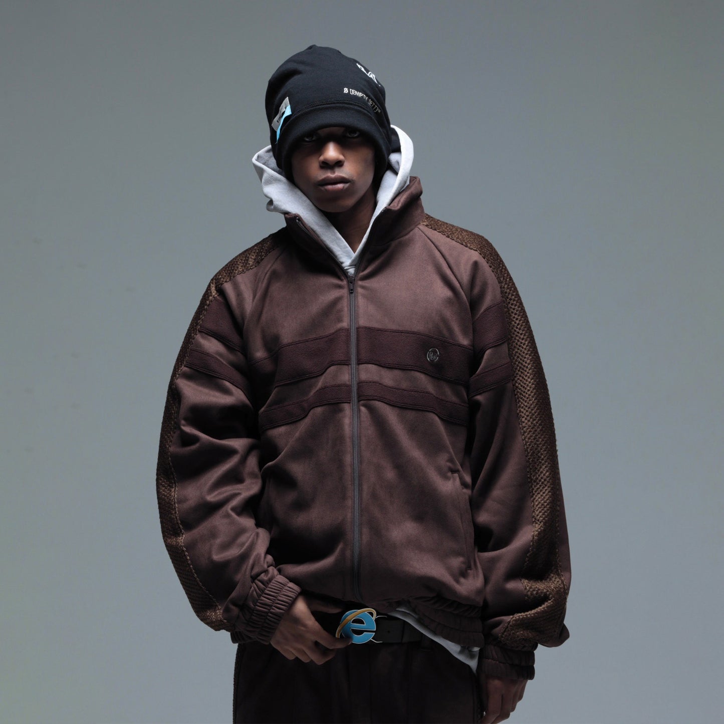 MUZE TURQUOISE LABEL - SWITCHING TRACK BLOUSON(BROWN)ミューズ トラック ジャケット ブラウン
