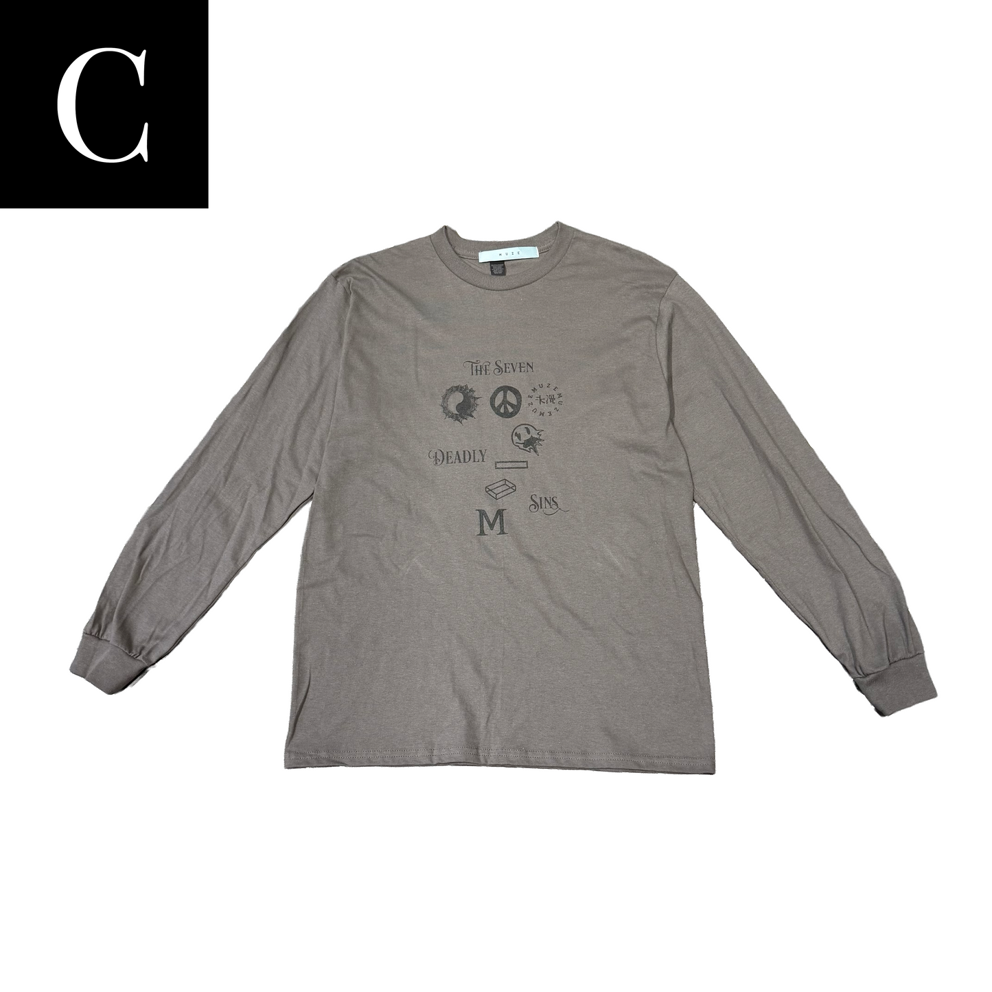 MUZE - MUZE GALLERY 7th L/S T-SH(ASSORT) ミューズ ギャラリー 7周年 グラフィック Tシャツ